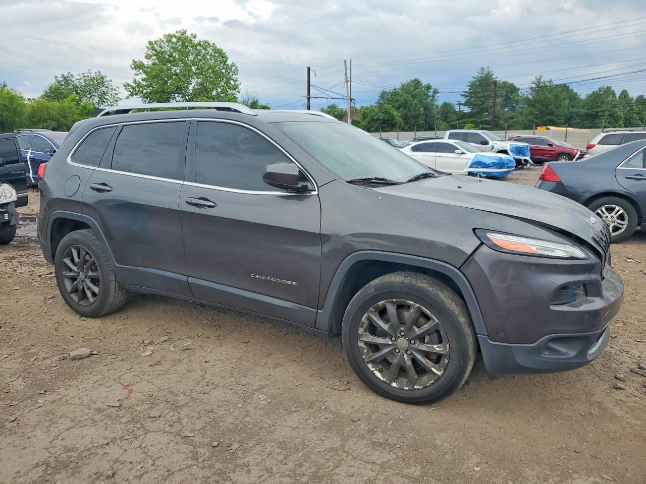 2014 Jeep Cherokee Limited Black vin: 1C4PJMDS1EW281258