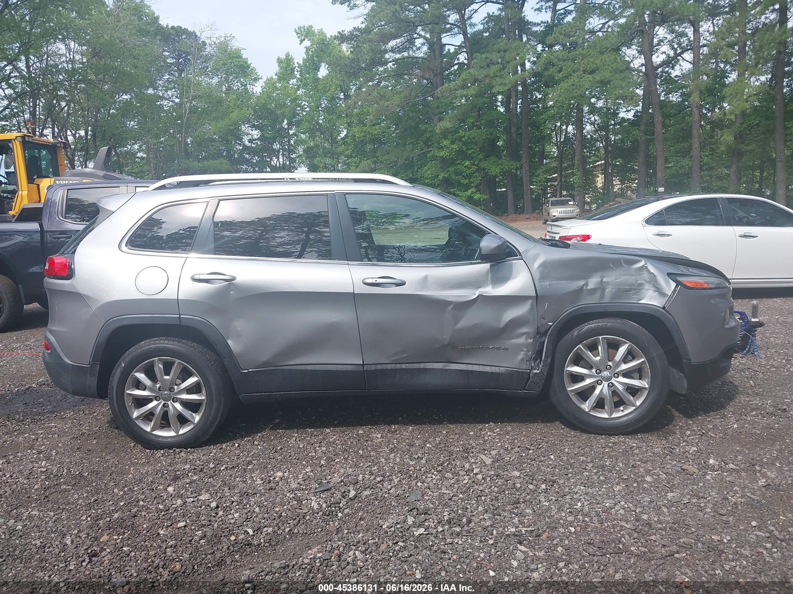 2015 Jeep Cherokee Limited Gray vin: 1C4PJMDS1FW545130