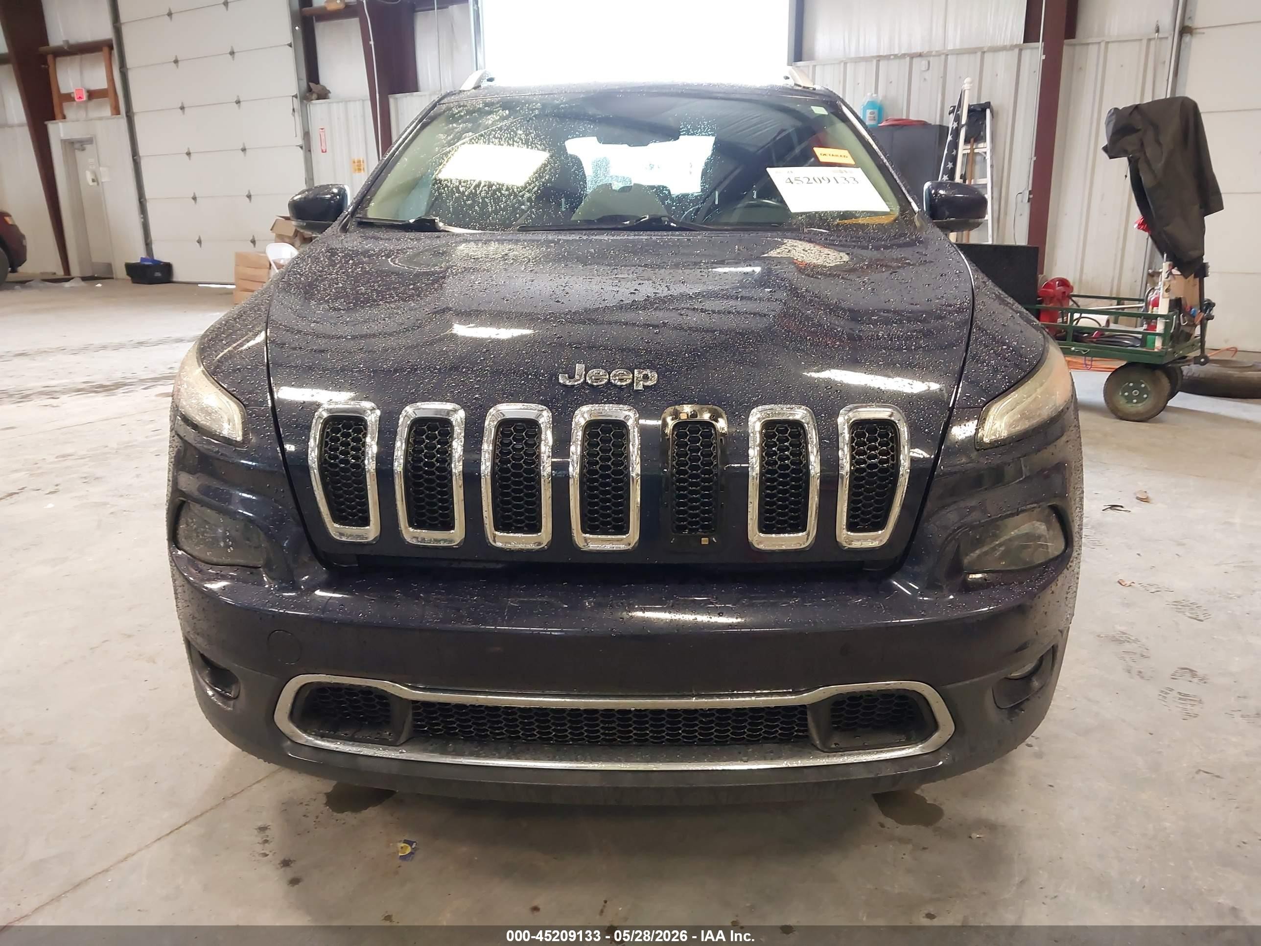 2015 Jeep Cherokee Limited Dark Blue vin: 1C4PJMDS1FW551817