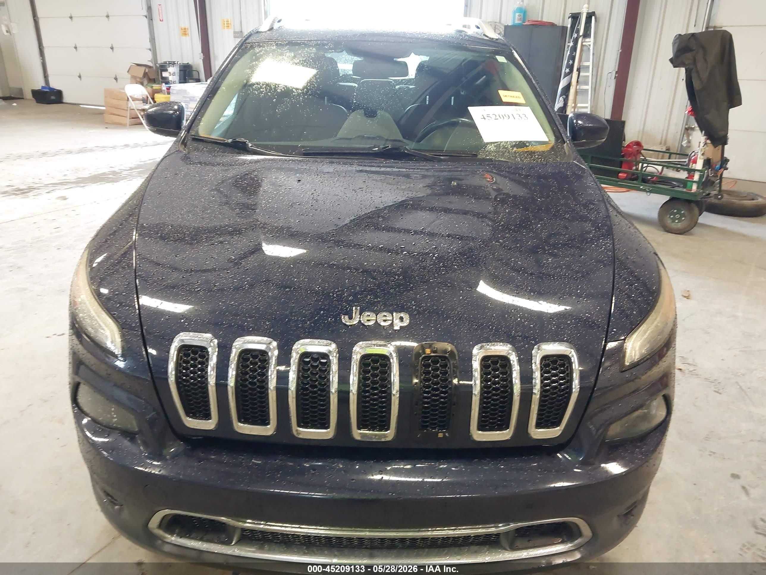 2015 Jeep Cherokee Limited Dark Blue vin: 1C4PJMDS1FW551817