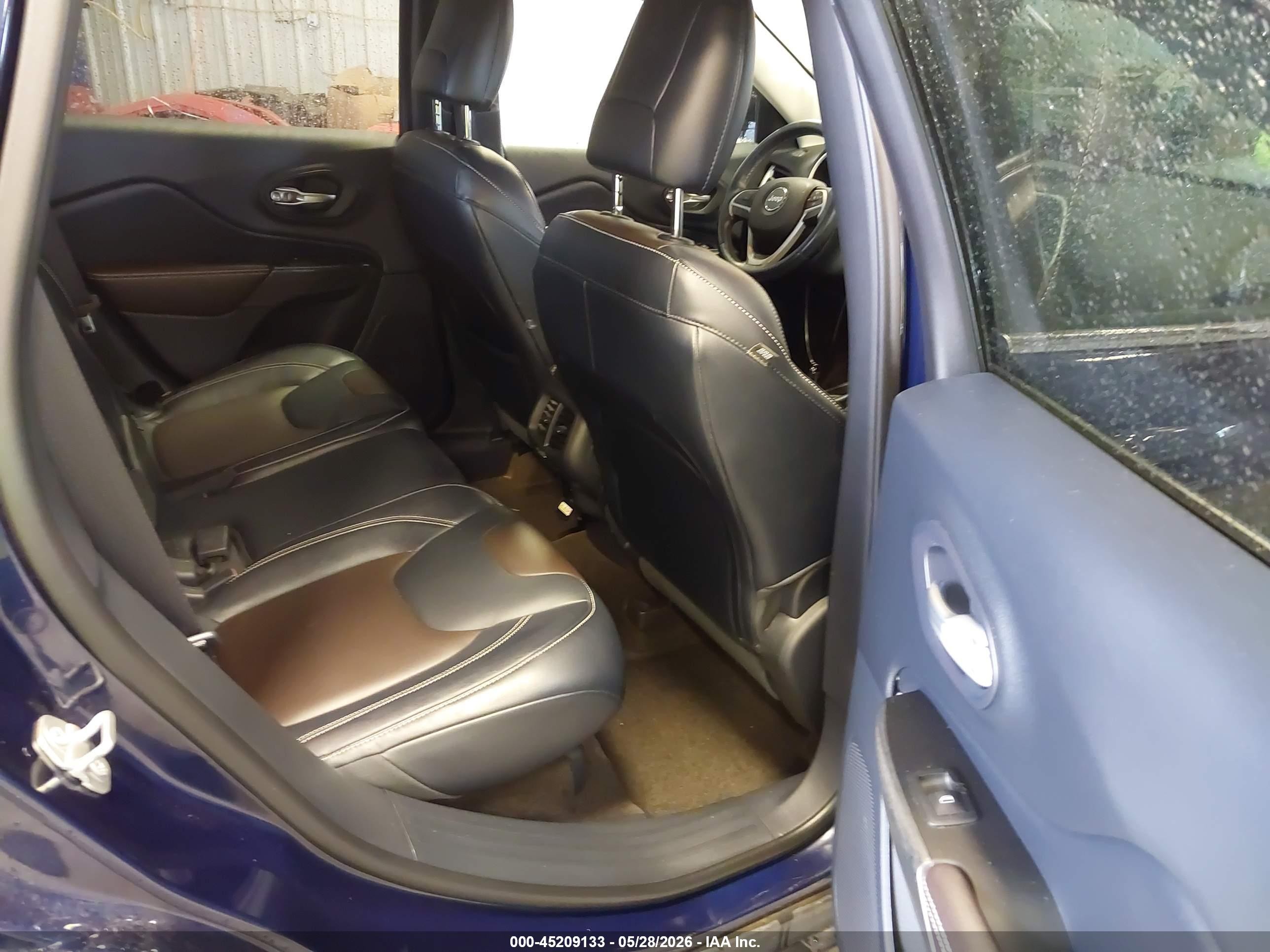 2015 Jeep Cherokee Limited Dark Blue vin: 1C4PJMDS1FW551817