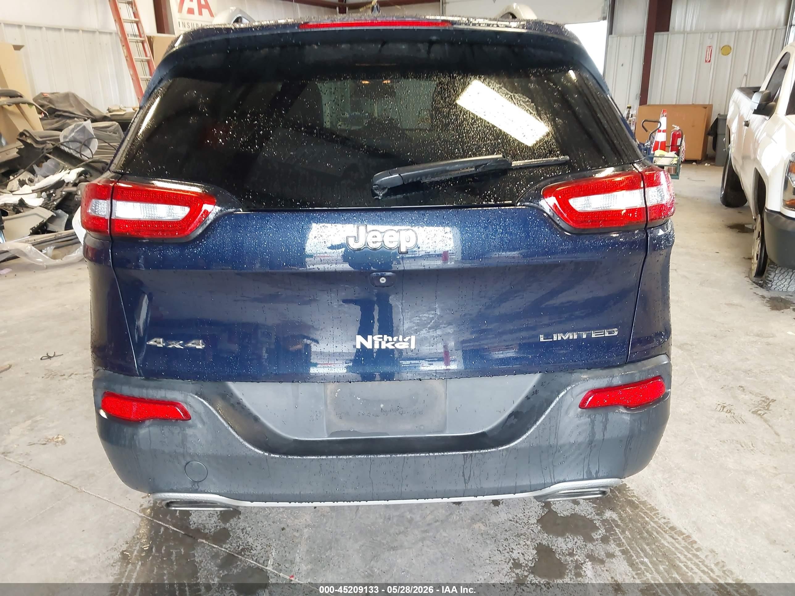 2015 Jeep Cherokee Limited Dark Blue vin: 1C4PJMDS1FW551817
