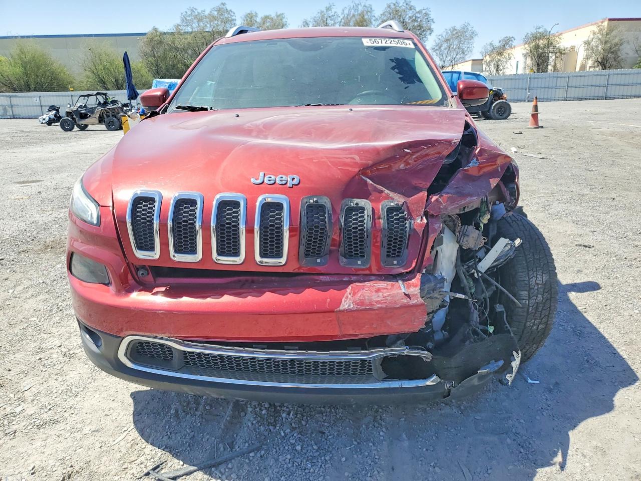 2015 Jeep Cherokee Limited Красный vin: 1C4PJMDS1FW618870