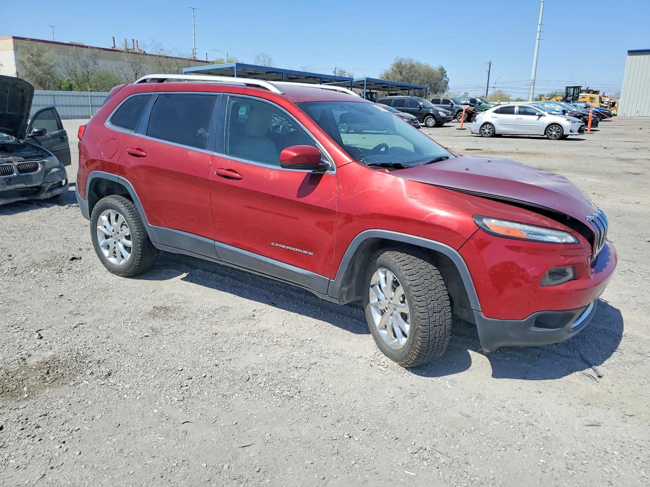 2015 Jeep Cherokee Limited Красный vin: 1C4PJMDS1FW618870