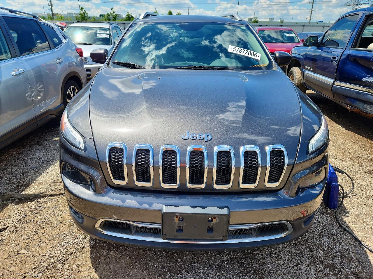 2015 Jeep Cherokee Limited Серый vin: 1C4PJMDS1FW646474