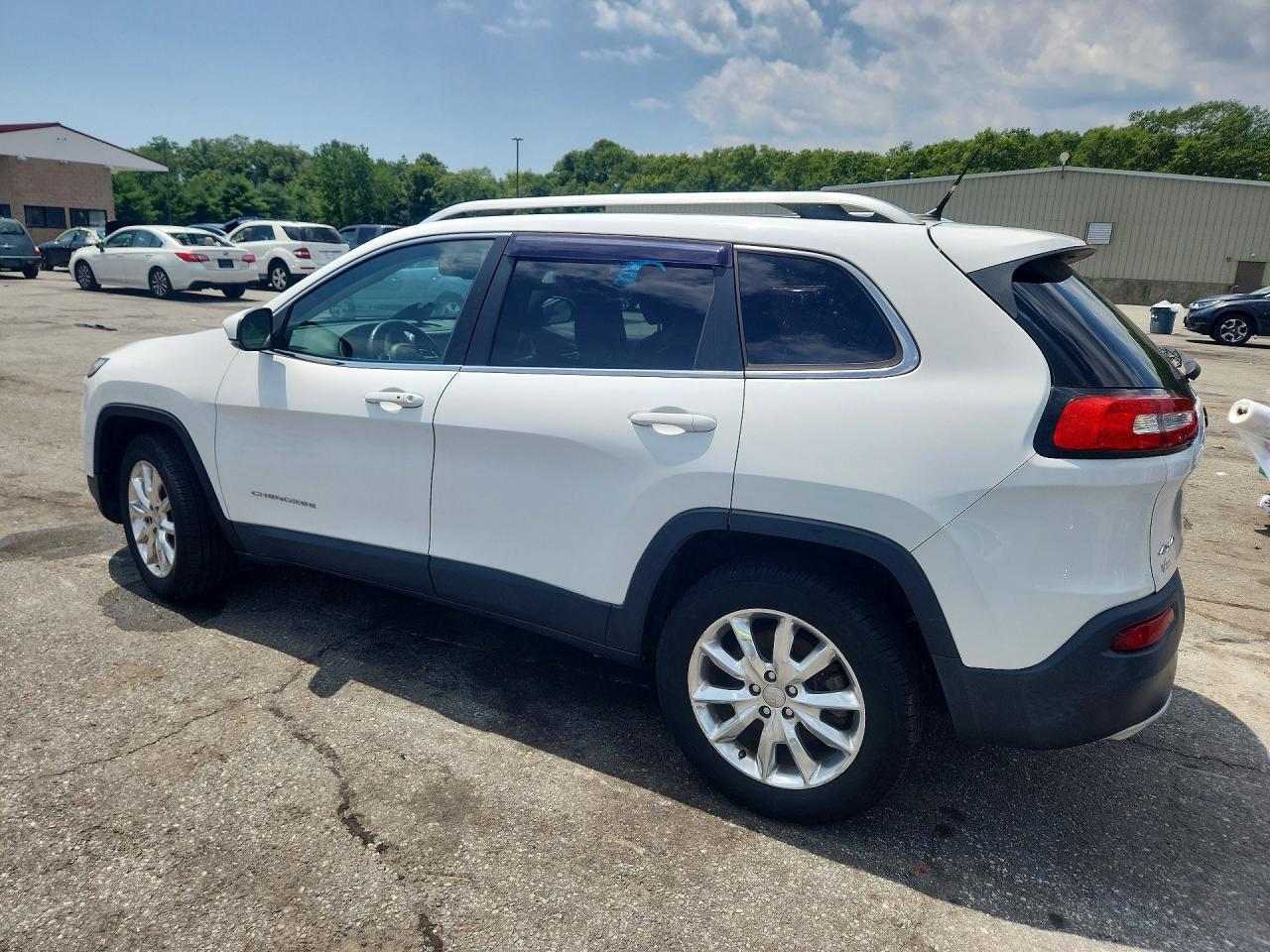 2015 Jeep Cherokee Limited White vin: 1C4PJMDS1FW646667