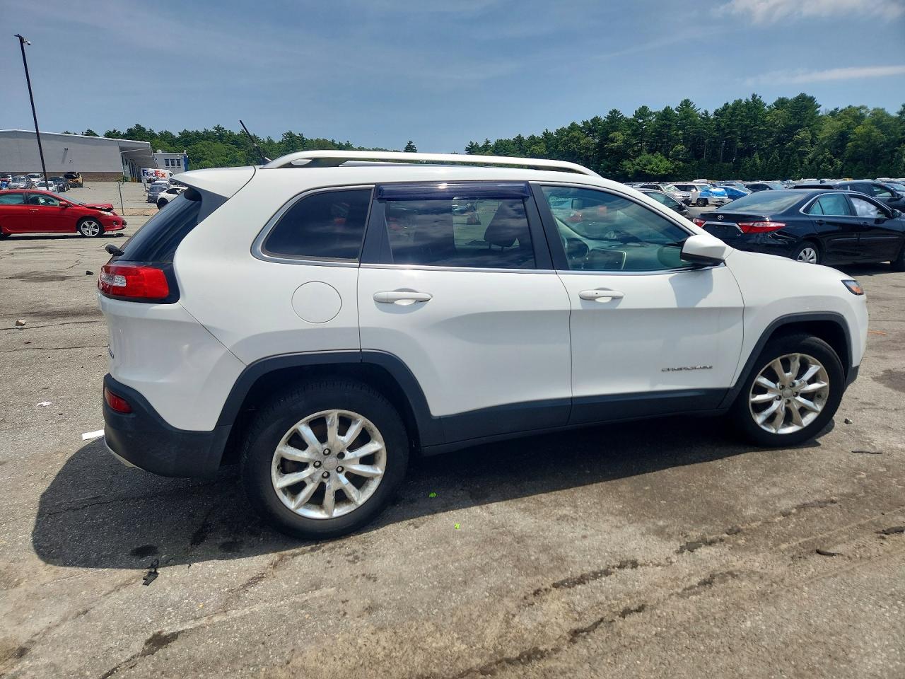 2015 Jeep Cherokee Limited White vin: 1C4PJMDS1FW646667