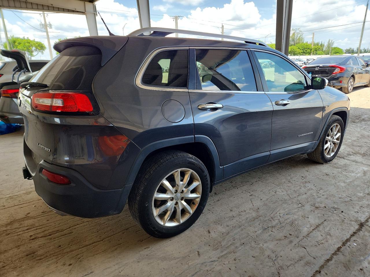 2015 Jeep Cherokee Limited Gray vin: 1C4PJMDS1FW648421