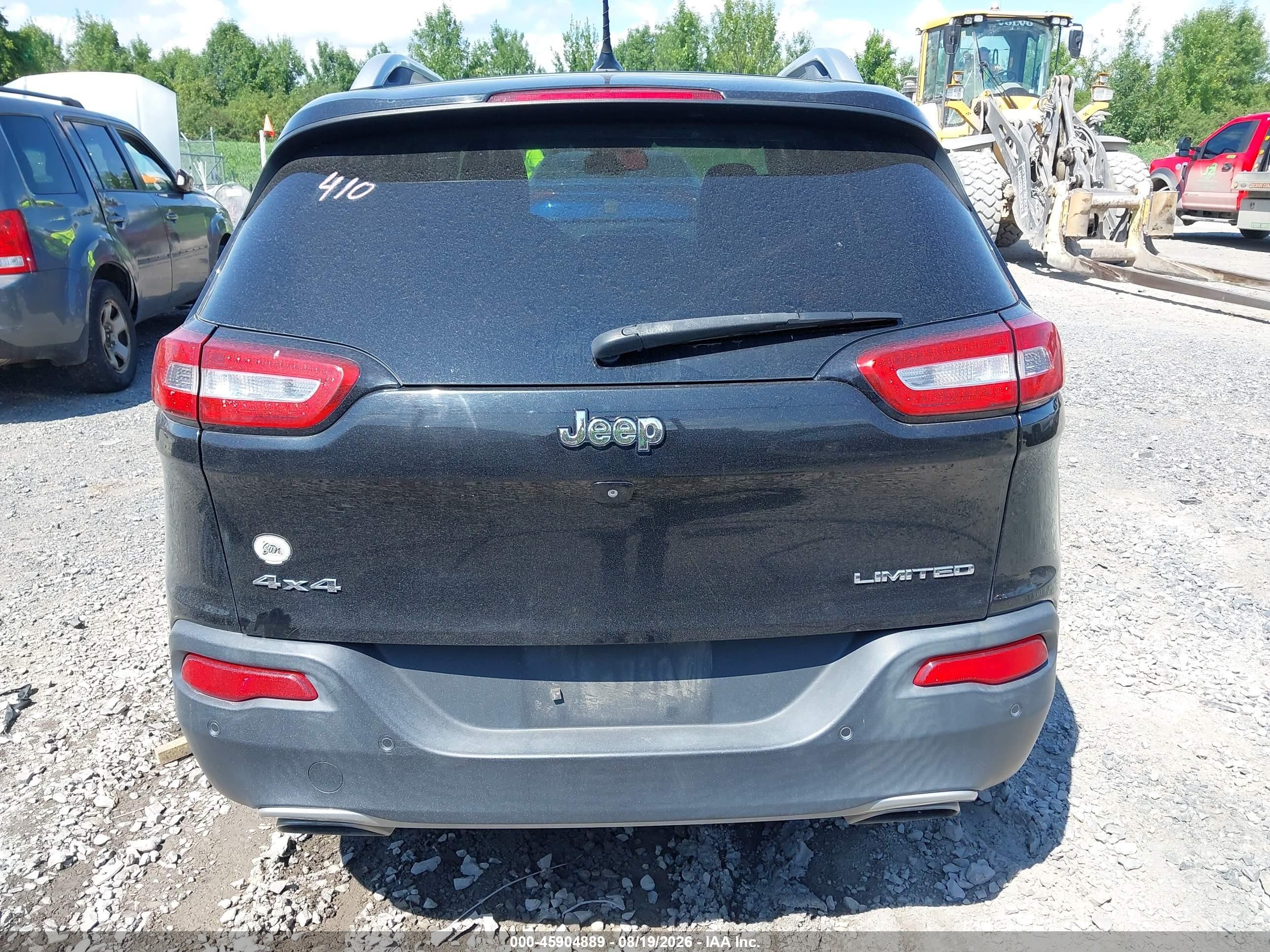 2015 Jeep Cherokee Limited Black vin: 1C4PJMDS1FW662478