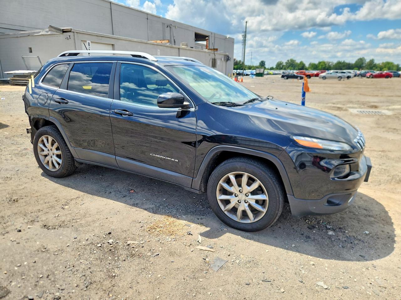 2015 Jeep Cherokee Limited Black vin: 1C4PJMDS1FW673495