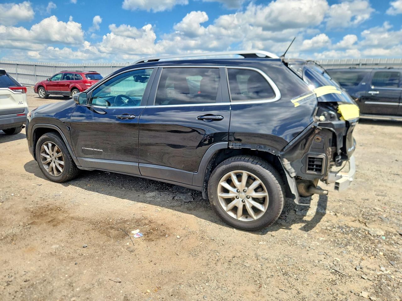 2015 Jeep Cherokee Limited Black vin: 1C4PJMDS1FW673495