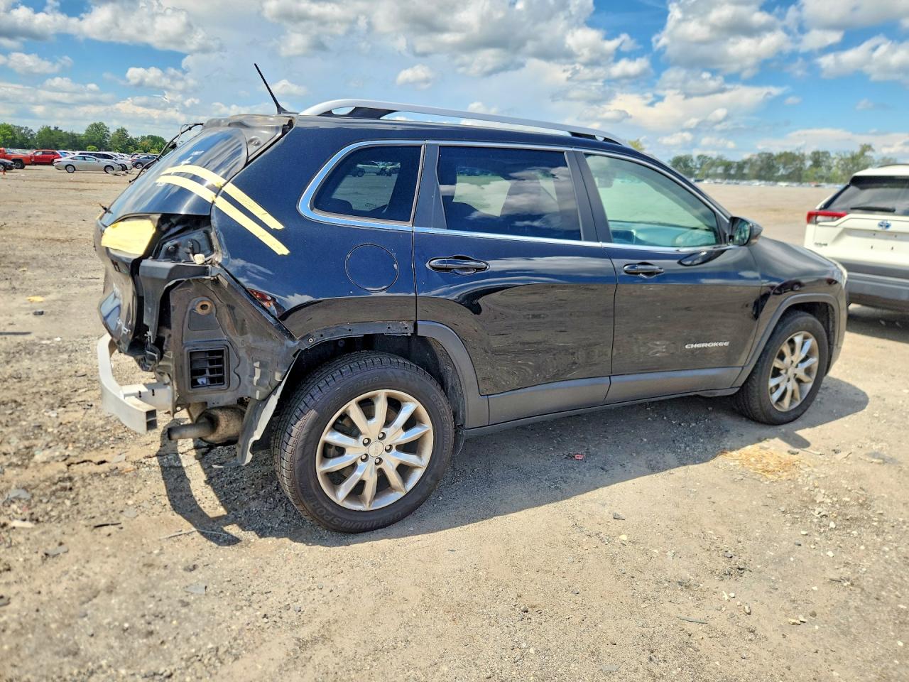 2015 Jeep Cherokee Limited Black vin: 1C4PJMDS1FW673495