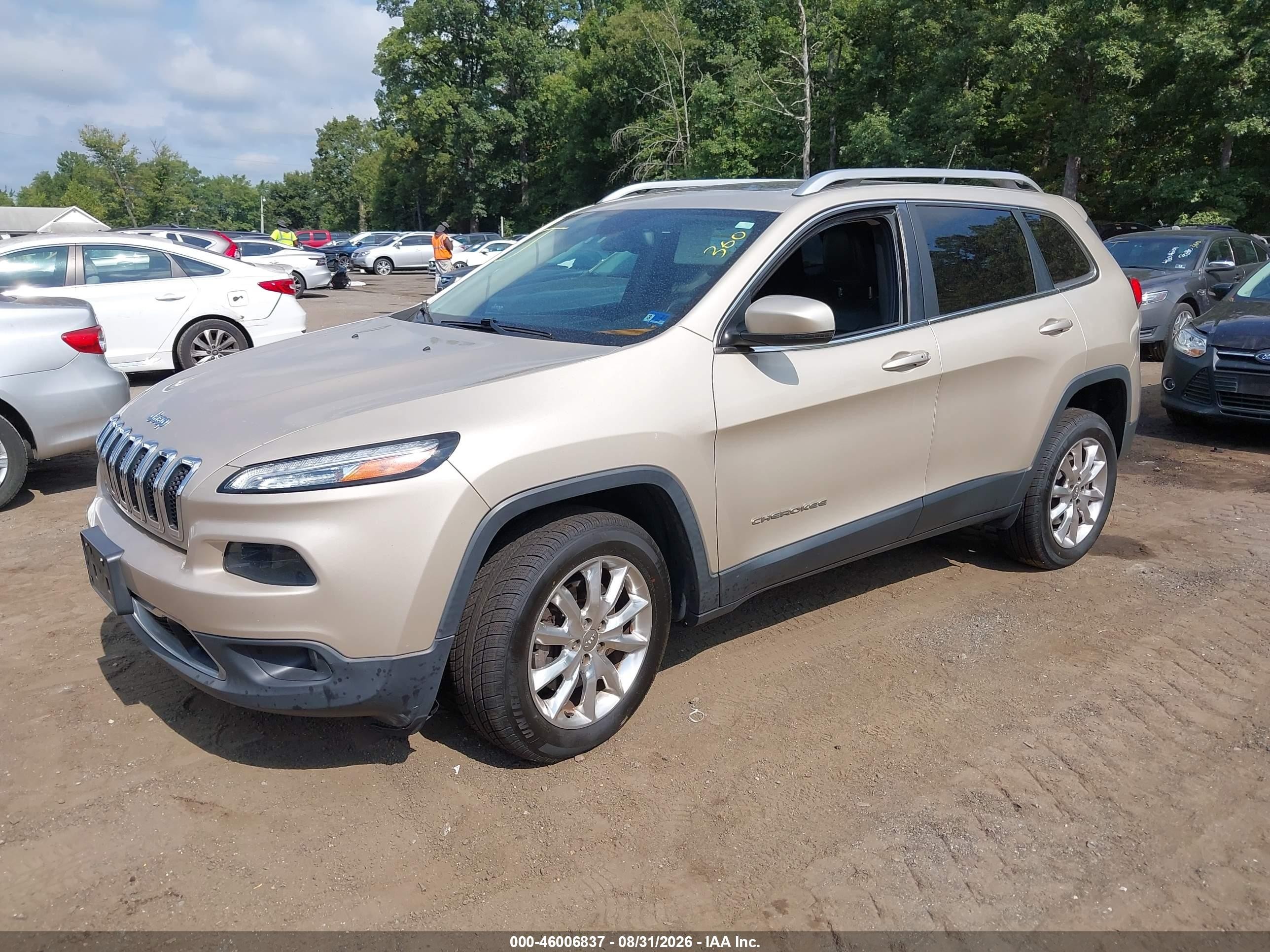 2015 Jeep Cherokee Limited Gold vin: 1C4PJMDS1FW675859