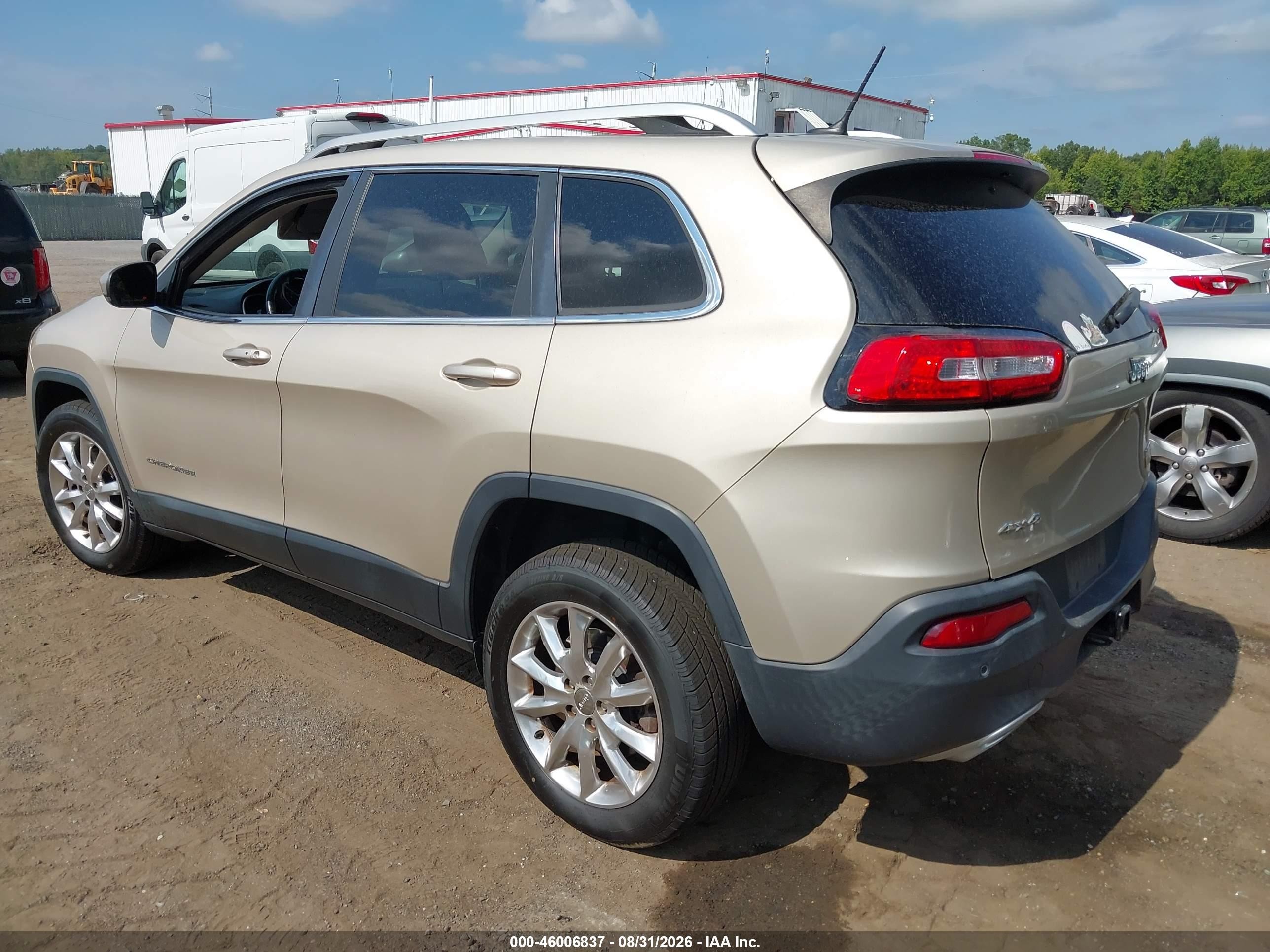 2015 Jeep Cherokee Limited Gold vin: 1C4PJMDS1FW675859