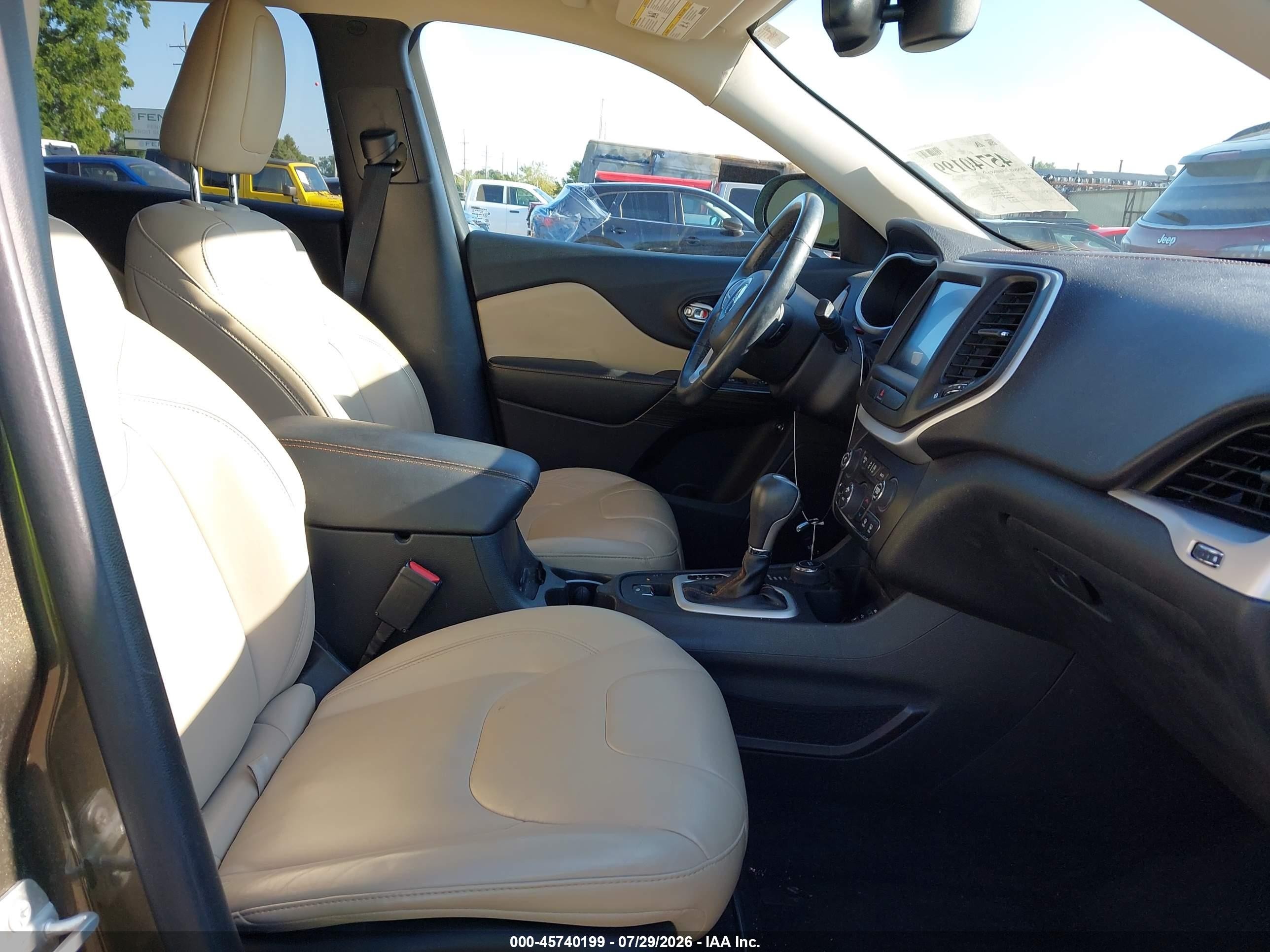 2015 Jeep Cherokee Limited Green vin: 1C4PJMDS1FW676008