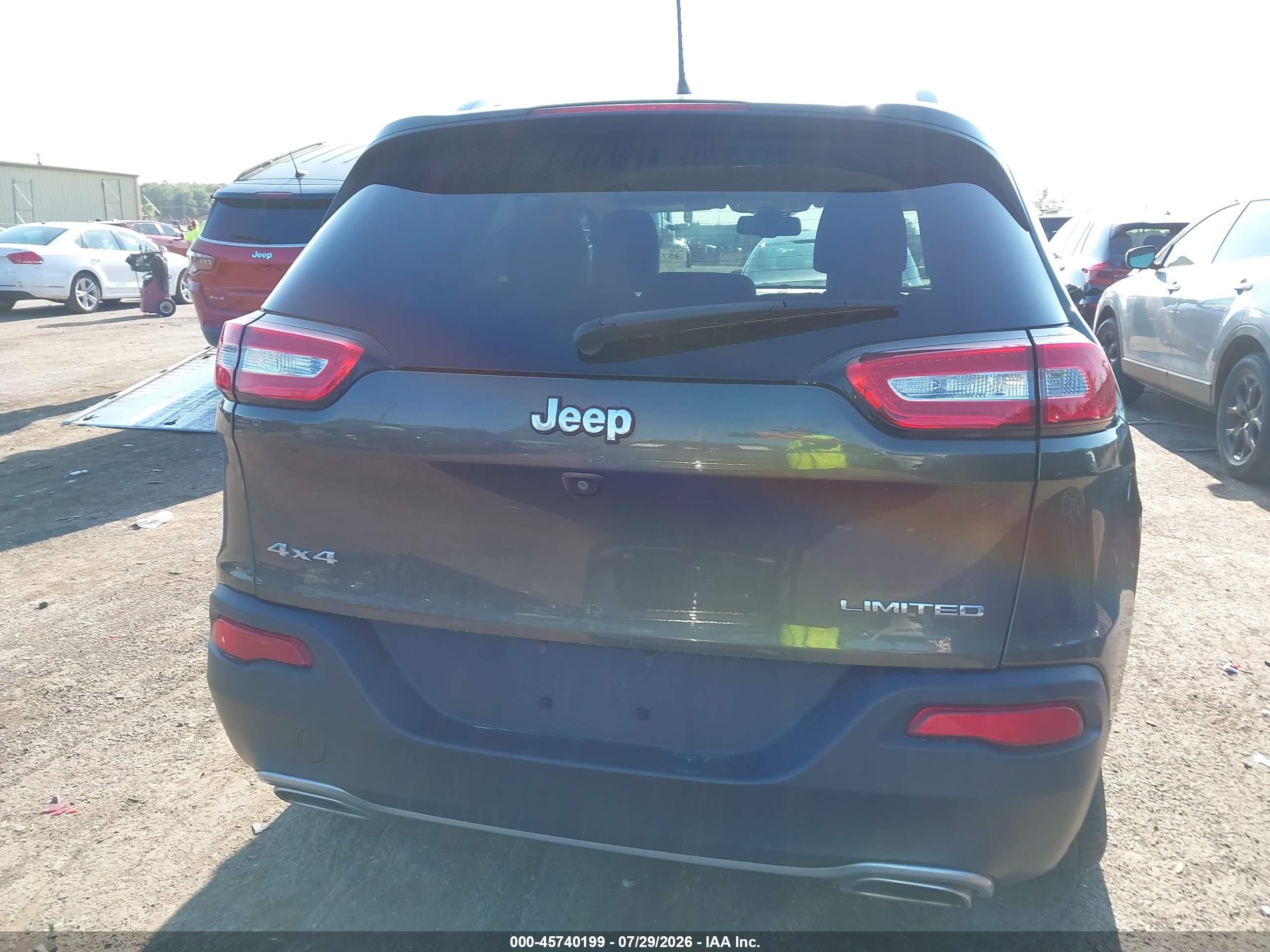 2015 Jeep Cherokee Limited Green vin: 1C4PJMDS1FW676008