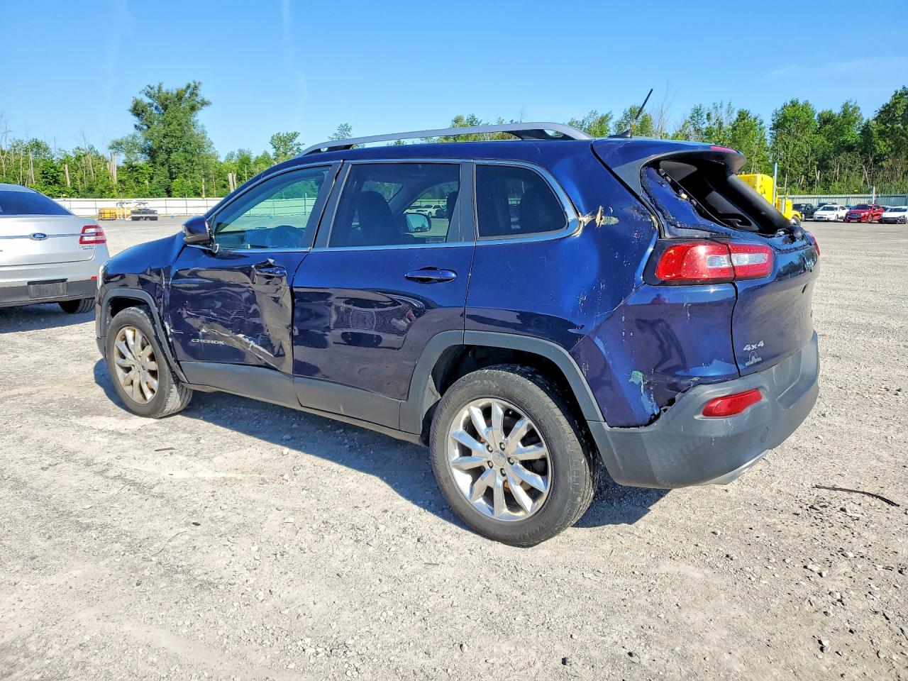 2015 Jeep Cherokee Limited Blue vin: 1C4PJMDS1FW687378