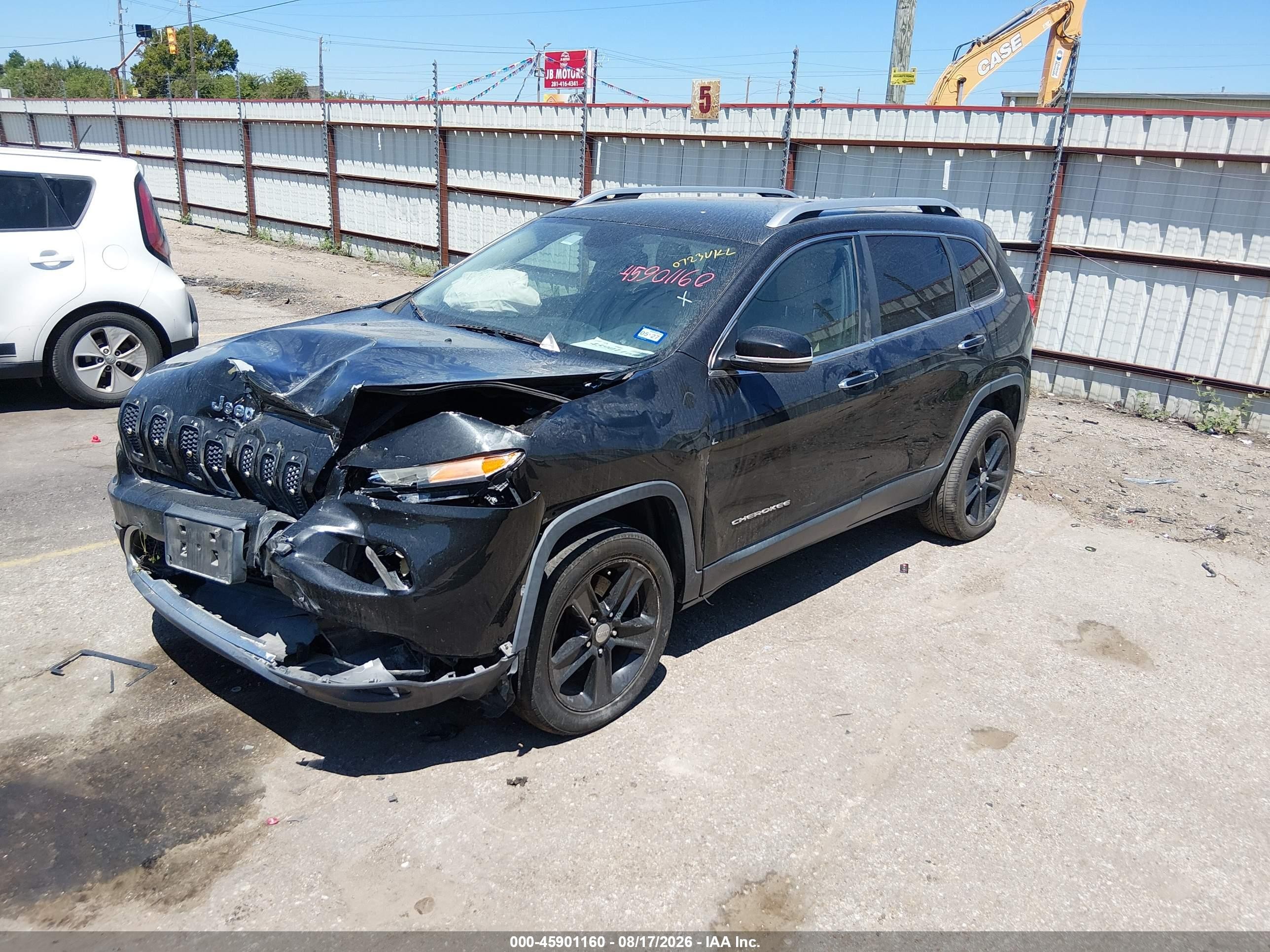 2015 Jeep Cherokee Limited Black vin: 1C4PJMDS1FW713851