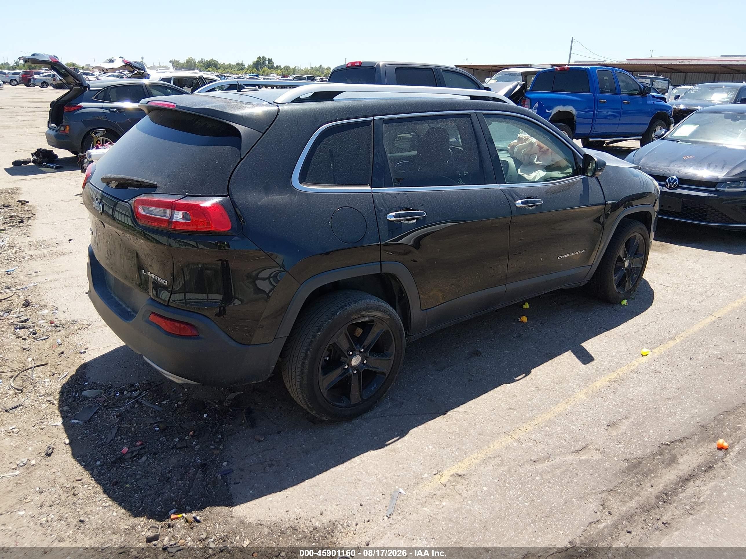 2015 Jeep Cherokee Limited Black vin: 1C4PJMDS1FW713851