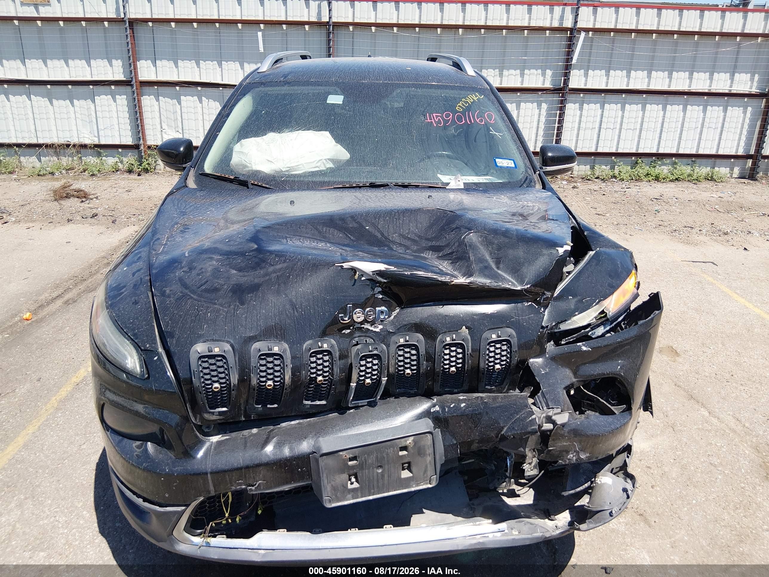 2015 Jeep Cherokee Limited Black vin: 1C4PJMDS1FW713851