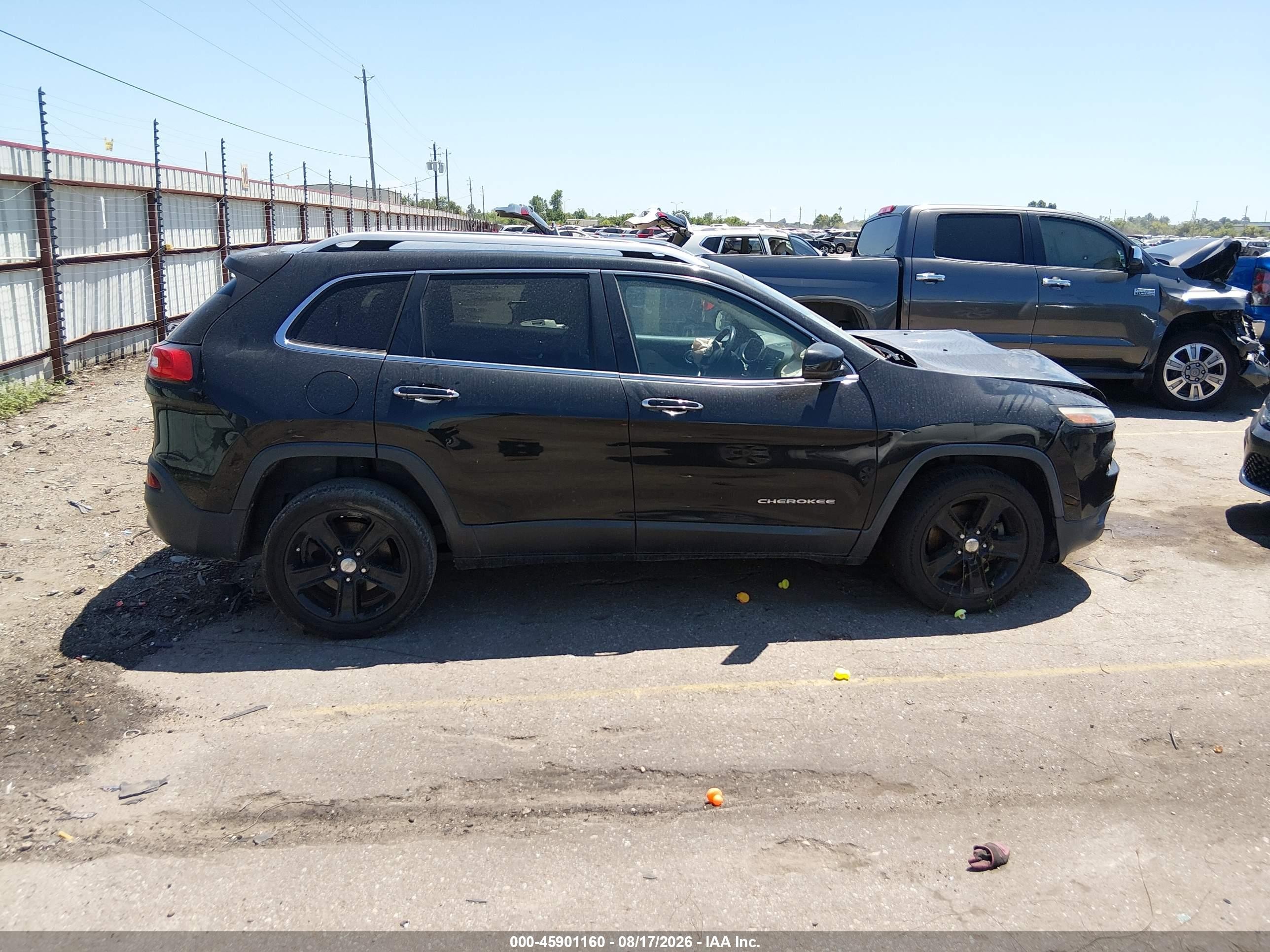 2015 Jeep Cherokee Limited Black vin: 1C4PJMDS1FW713851