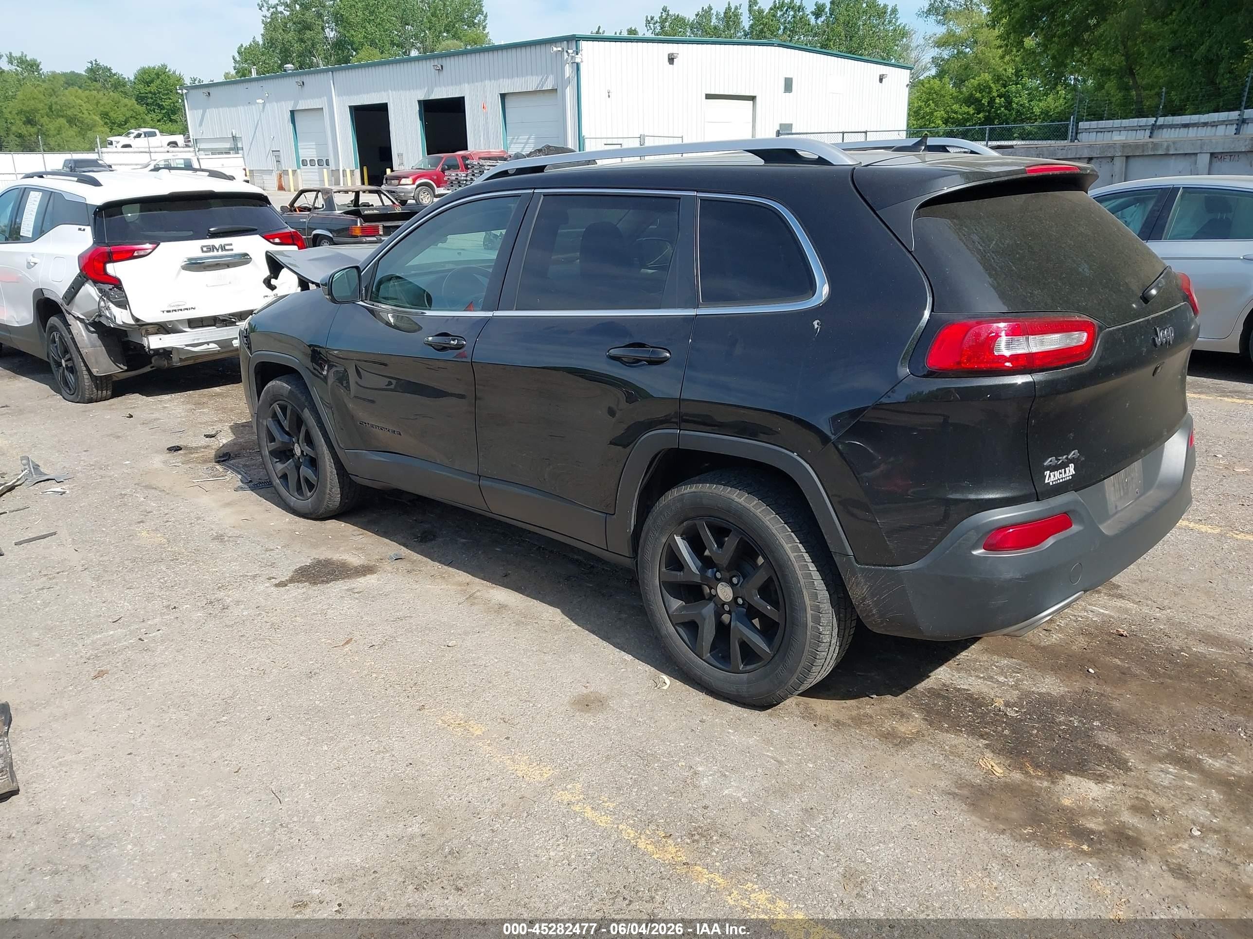 2015 Jeep Cherokee Limited Black vin: 1C4PJMDS1FW718984