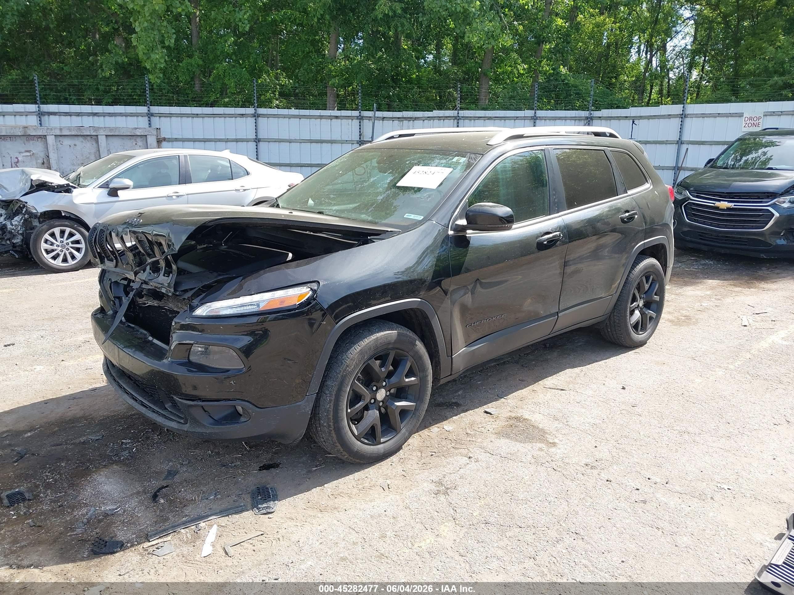 2015 Jeep Cherokee Limited Black vin: 1C4PJMDS1FW718984