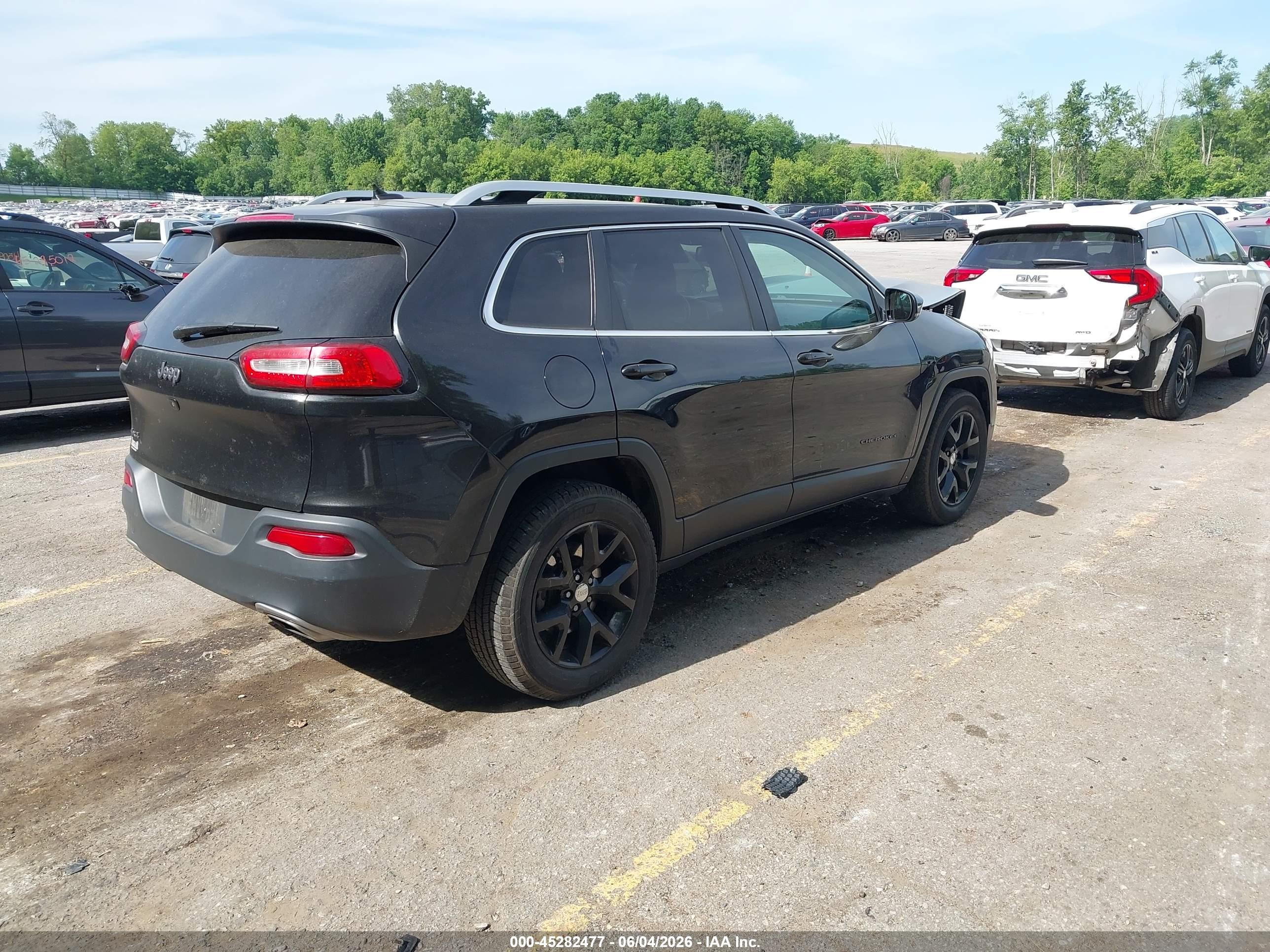 2015 Jeep Cherokee Limited Black vin: 1C4PJMDS1FW718984