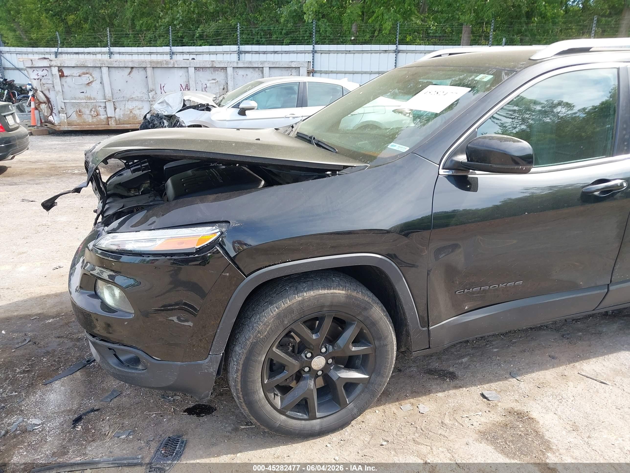 2015 Jeep Cherokee Limited Black vin: 1C4PJMDS1FW718984