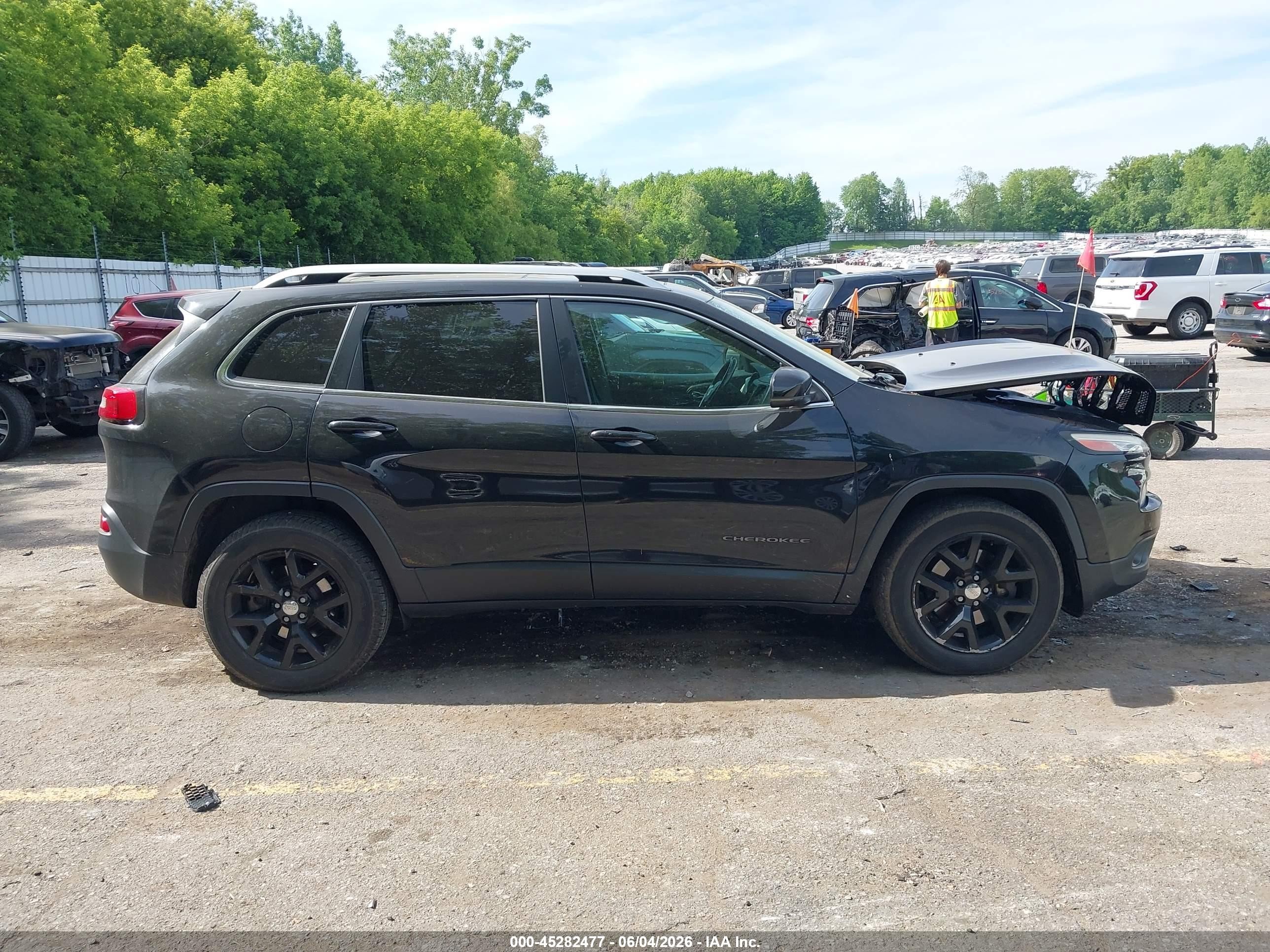 2015 Jeep Cherokee Limited Black vin: 1C4PJMDS1FW718984