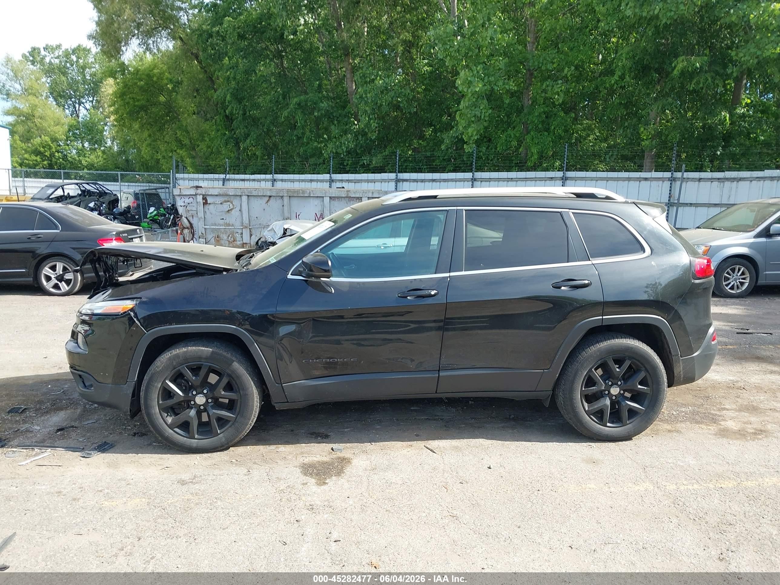 2015 Jeep Cherokee Limited Black vin: 1C4PJMDS1FW718984