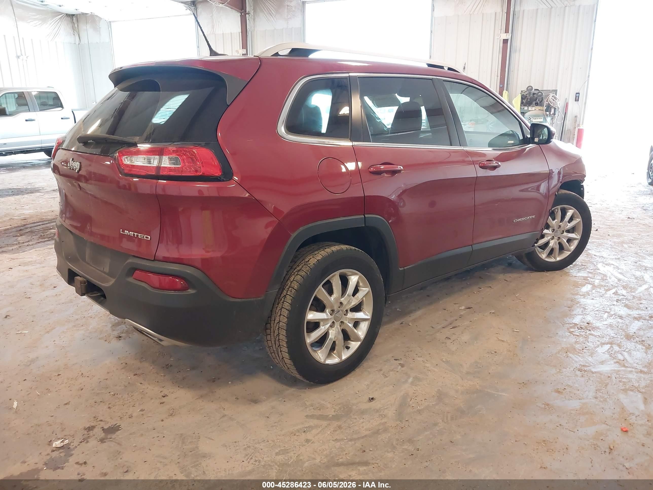 2015 Jeep Cherokee Limited Red vin: 1C4PJMDS1FW790106
