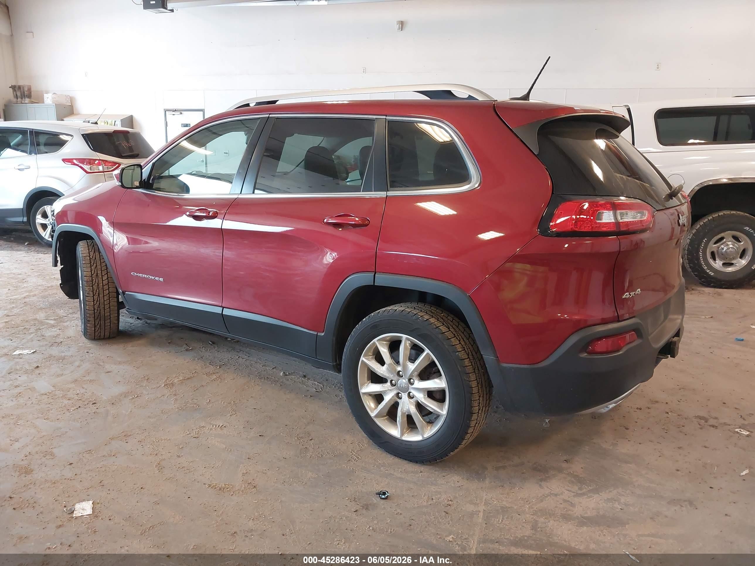 2015 Jeep Cherokee Limited Red vin: 1C4PJMDS1FW790106
