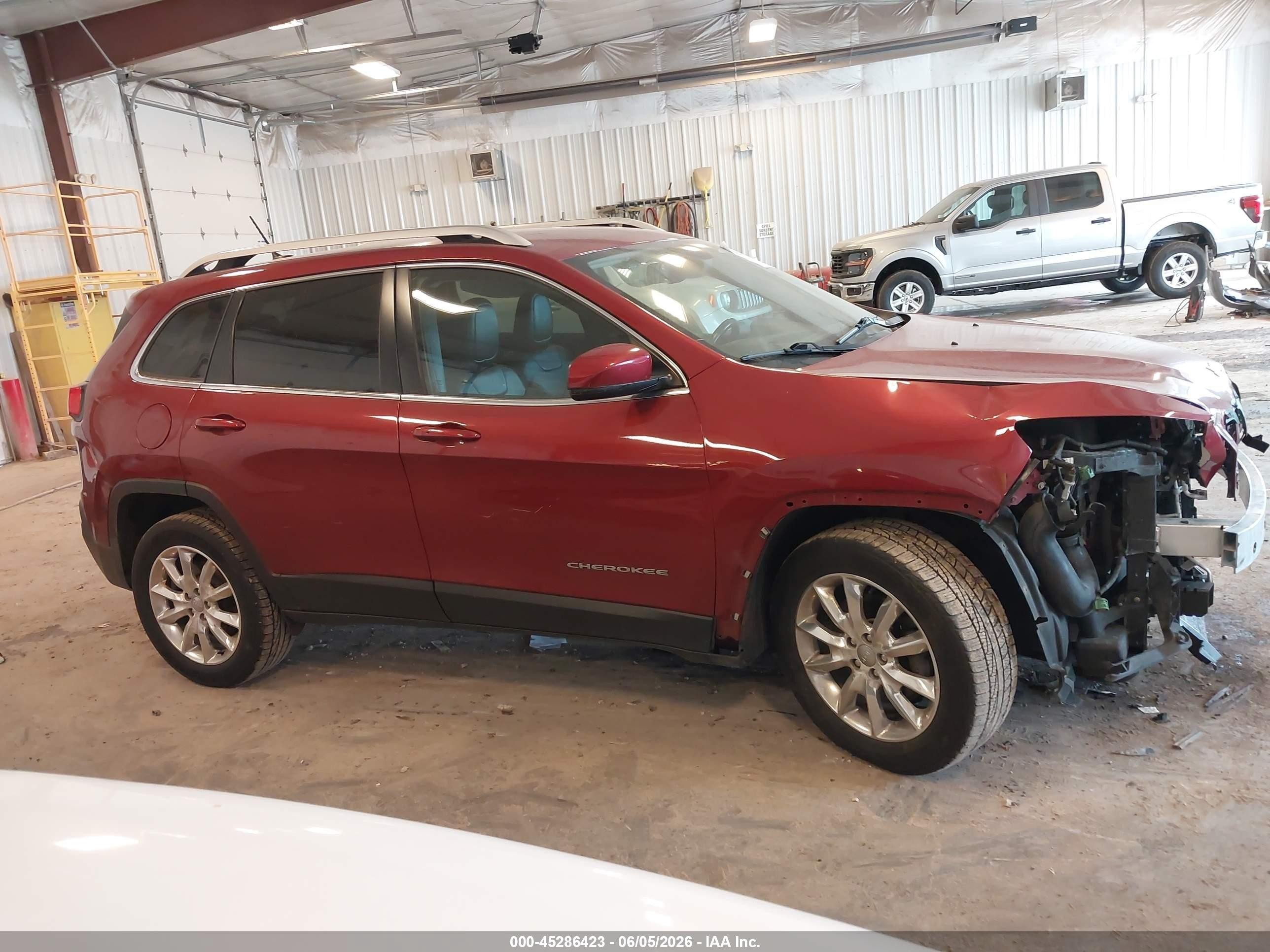 2015 Jeep Cherokee Limited Red vin: 1C4PJMDS1FW790106