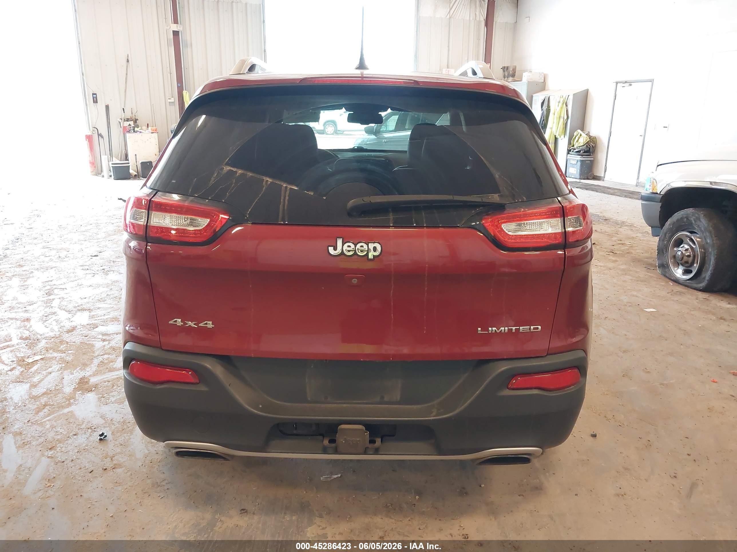 2015 Jeep Cherokee Limited Red vin: 1C4PJMDS1FW790106