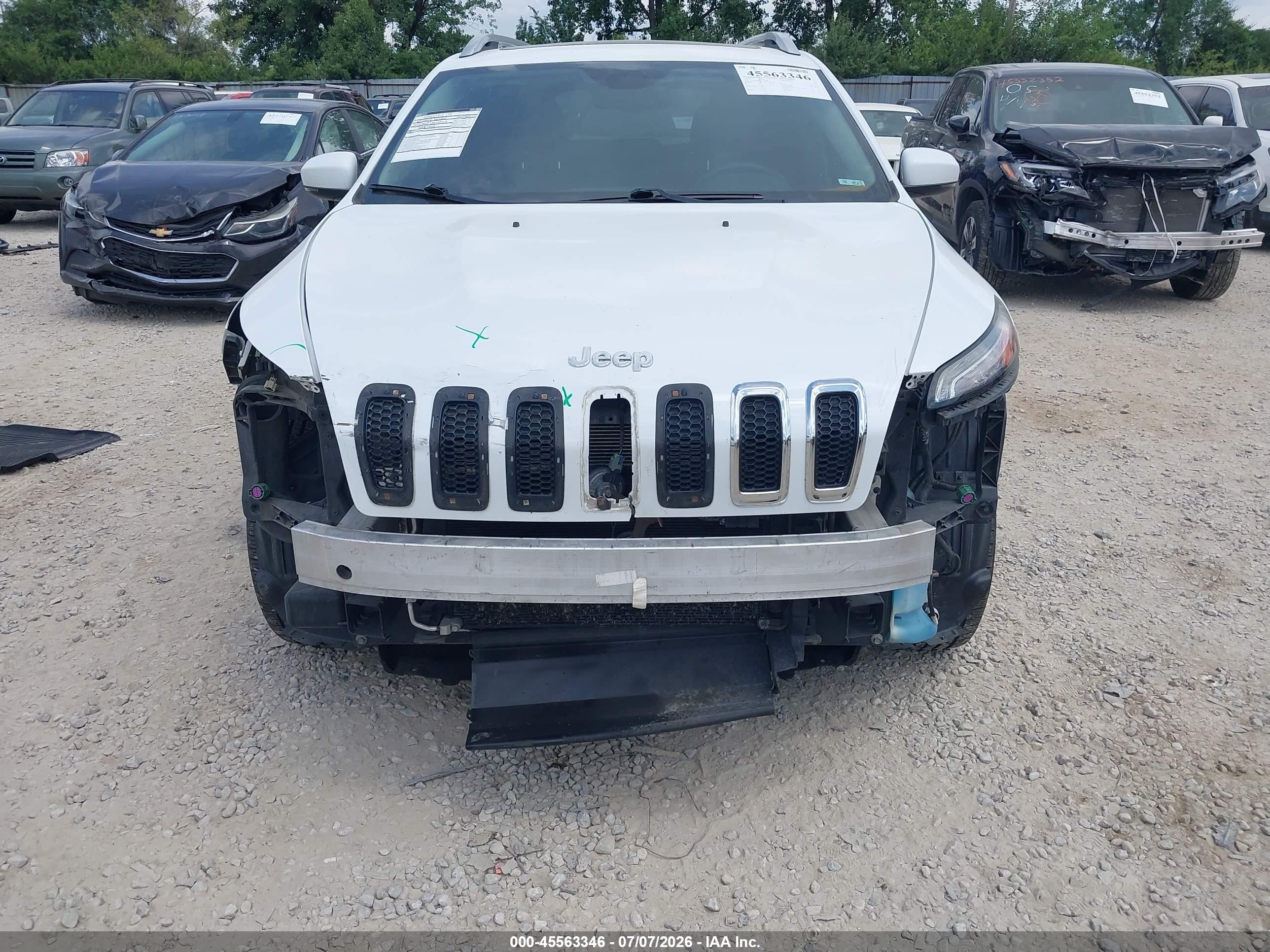 2014 Jeep Cherokee Limited White vin: 1C4PJMDS2EW129988