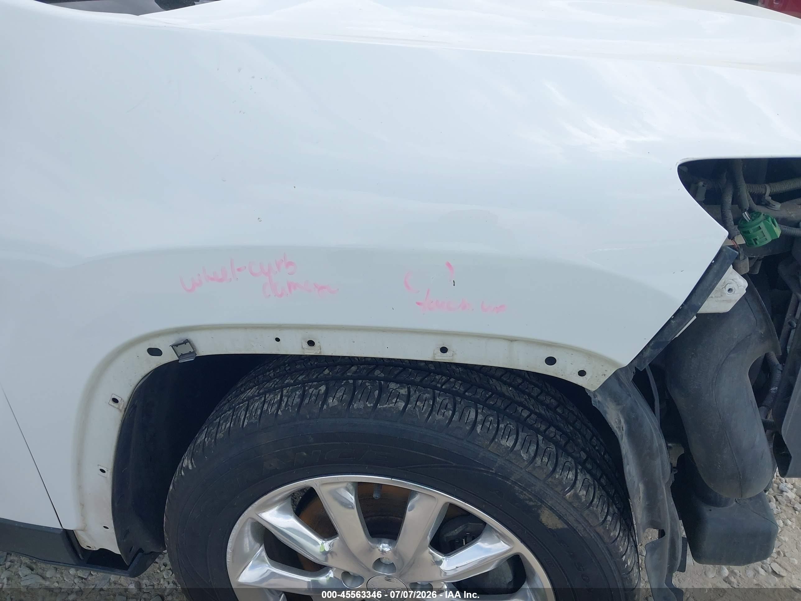 2014 Jeep Cherokee Limited White vin: 1C4PJMDS2EW129988