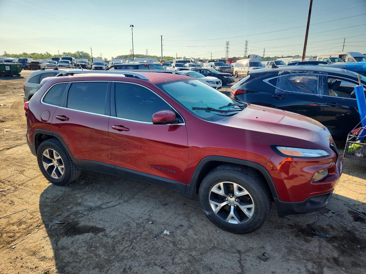 2014 Jeep Cherokee Limited Red vin: 1C4PJMDS2EW184716