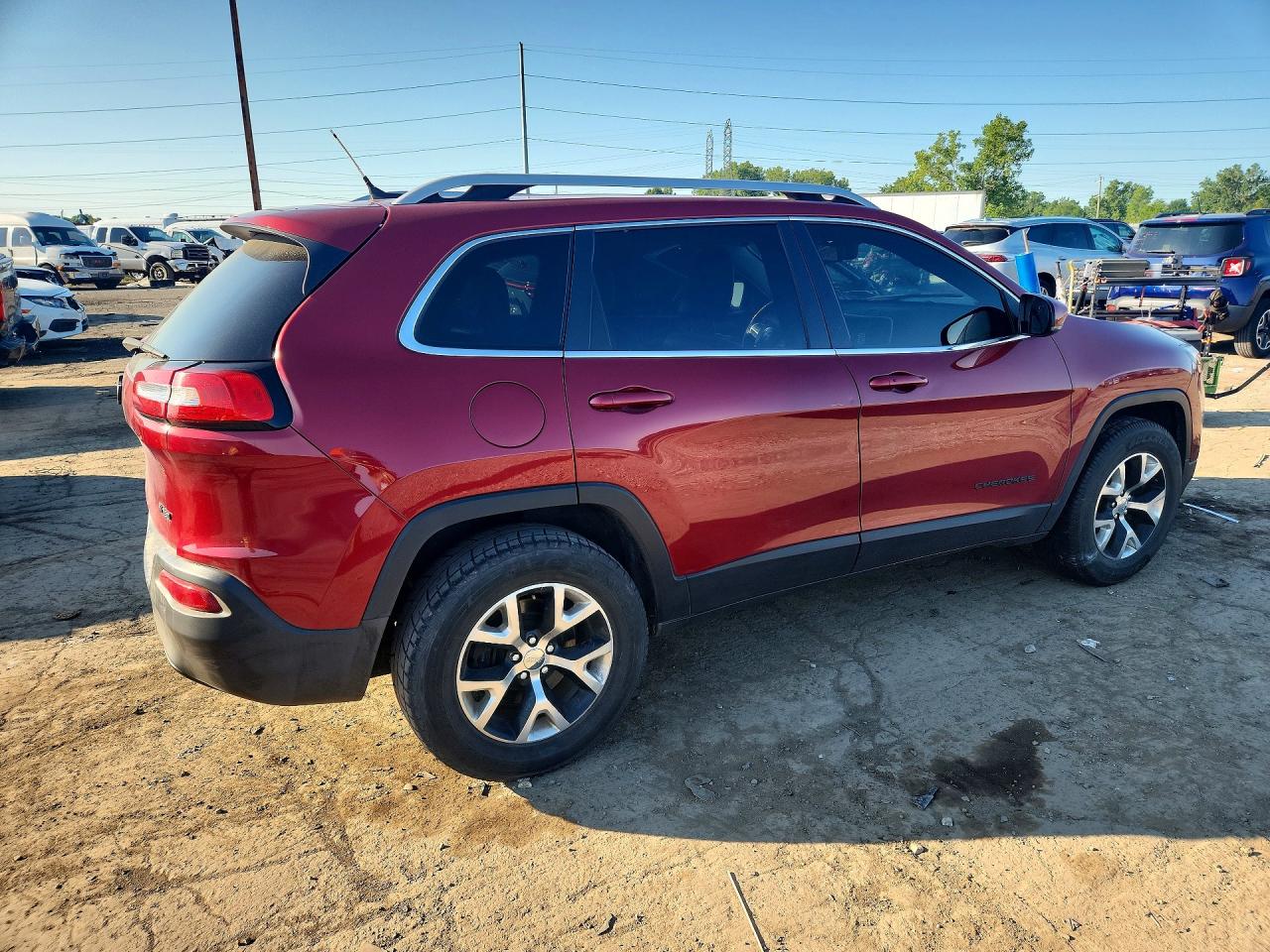 2014 Jeep Cherokee Limited Red vin: 1C4PJMDS2EW184716