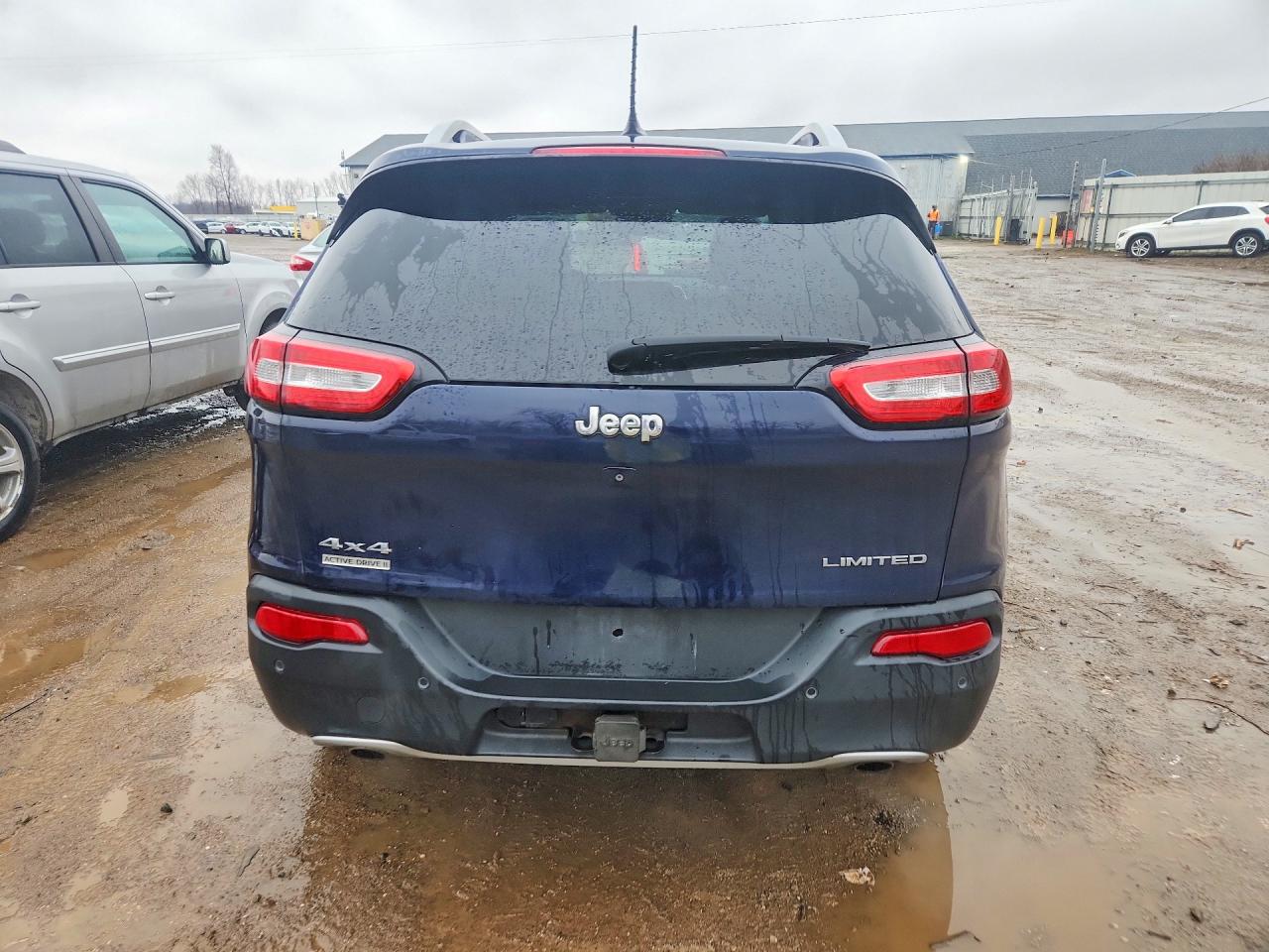 2014 Jeep Cherokee Limited Blue vin: 1C4PJMDS2EW190984
