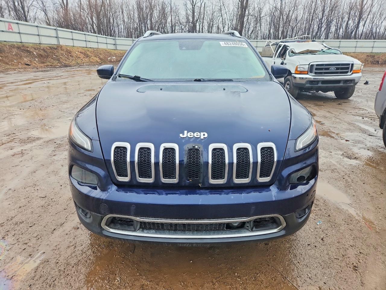 2014 Jeep Cherokee Limited Blue vin: 1C4PJMDS2EW190984
