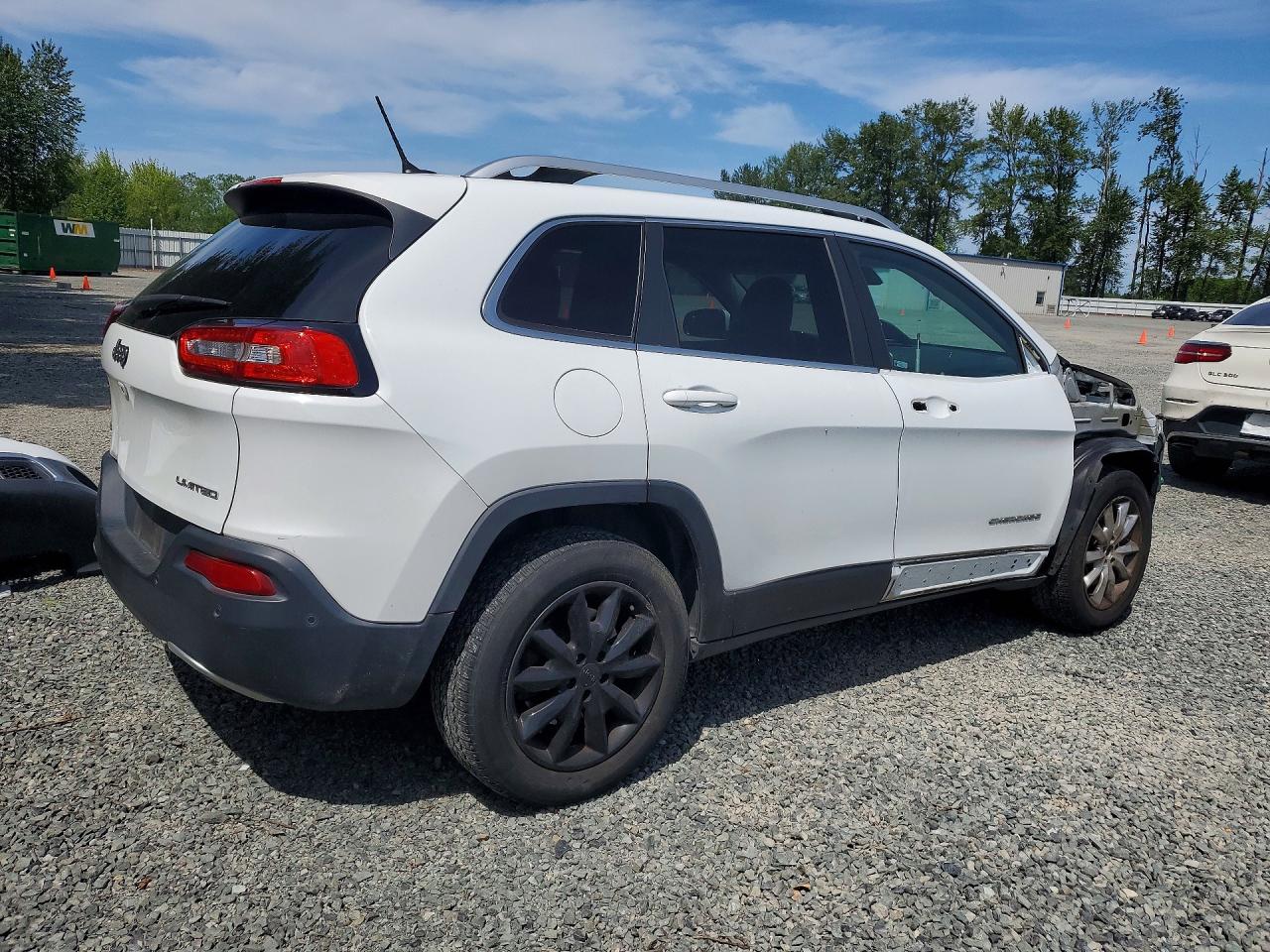 2014 Jeep Cherokee Limited White vin: 1C4PJMDS2EW191732