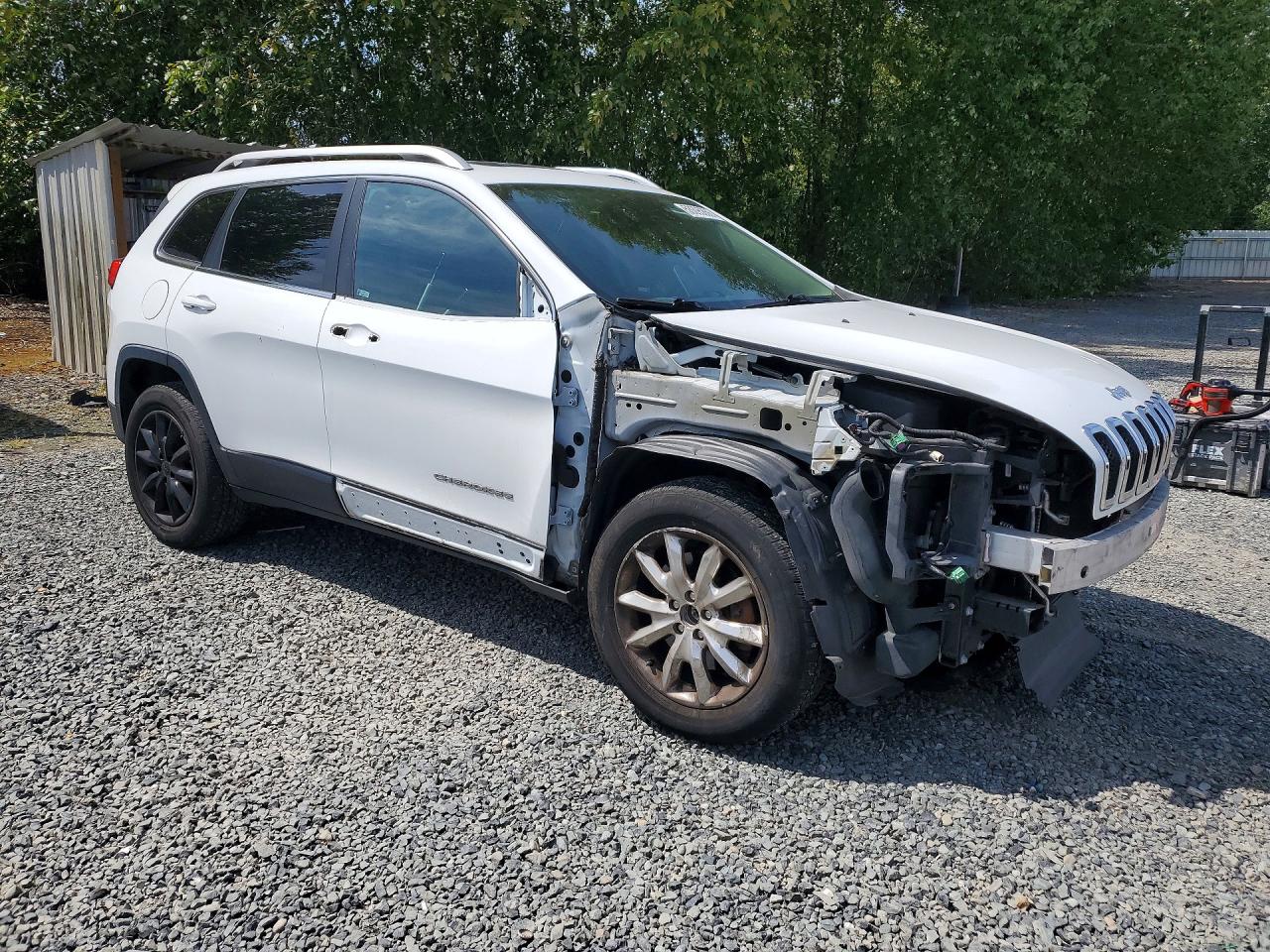 2014 Jeep Cherokee Limited White vin: 1C4PJMDS2EW191732