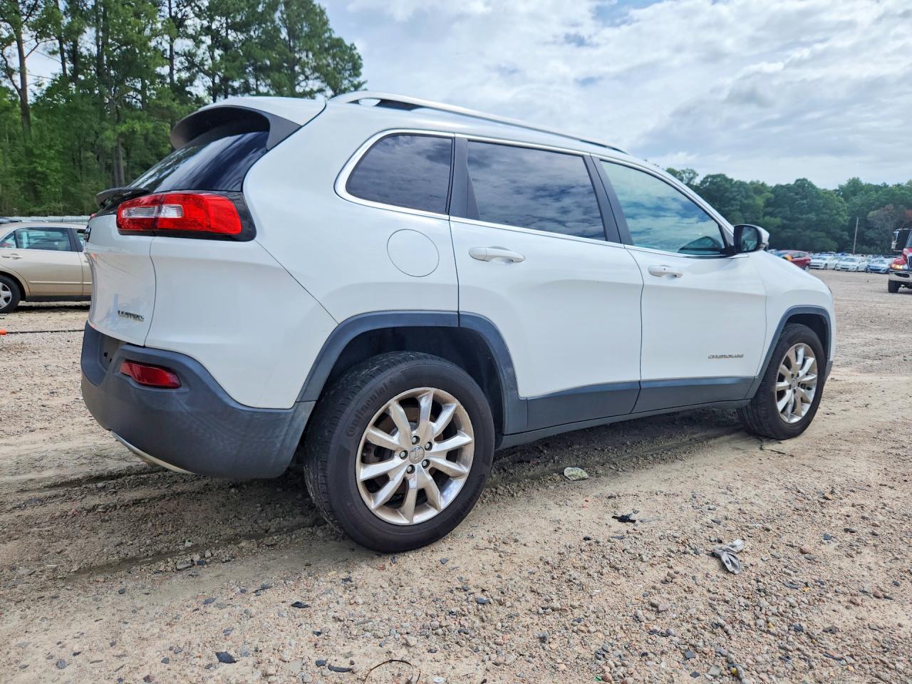 2014 Jeep Cherokee Limited White vin: 1C4PJMDS2EW197711