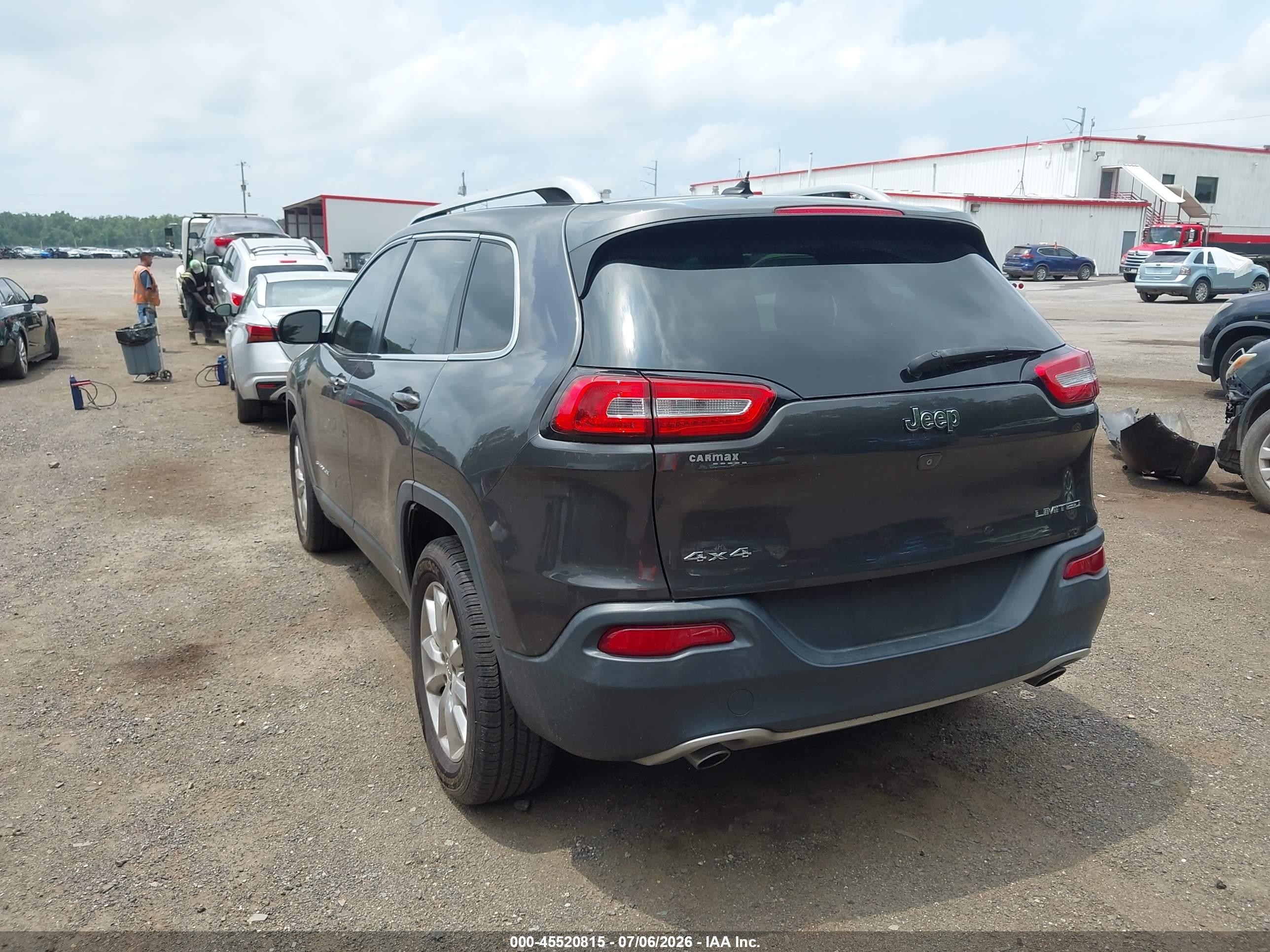 2014 Jeep Cherokee Limited Gray vin: 1C4PJMDS2EW211316