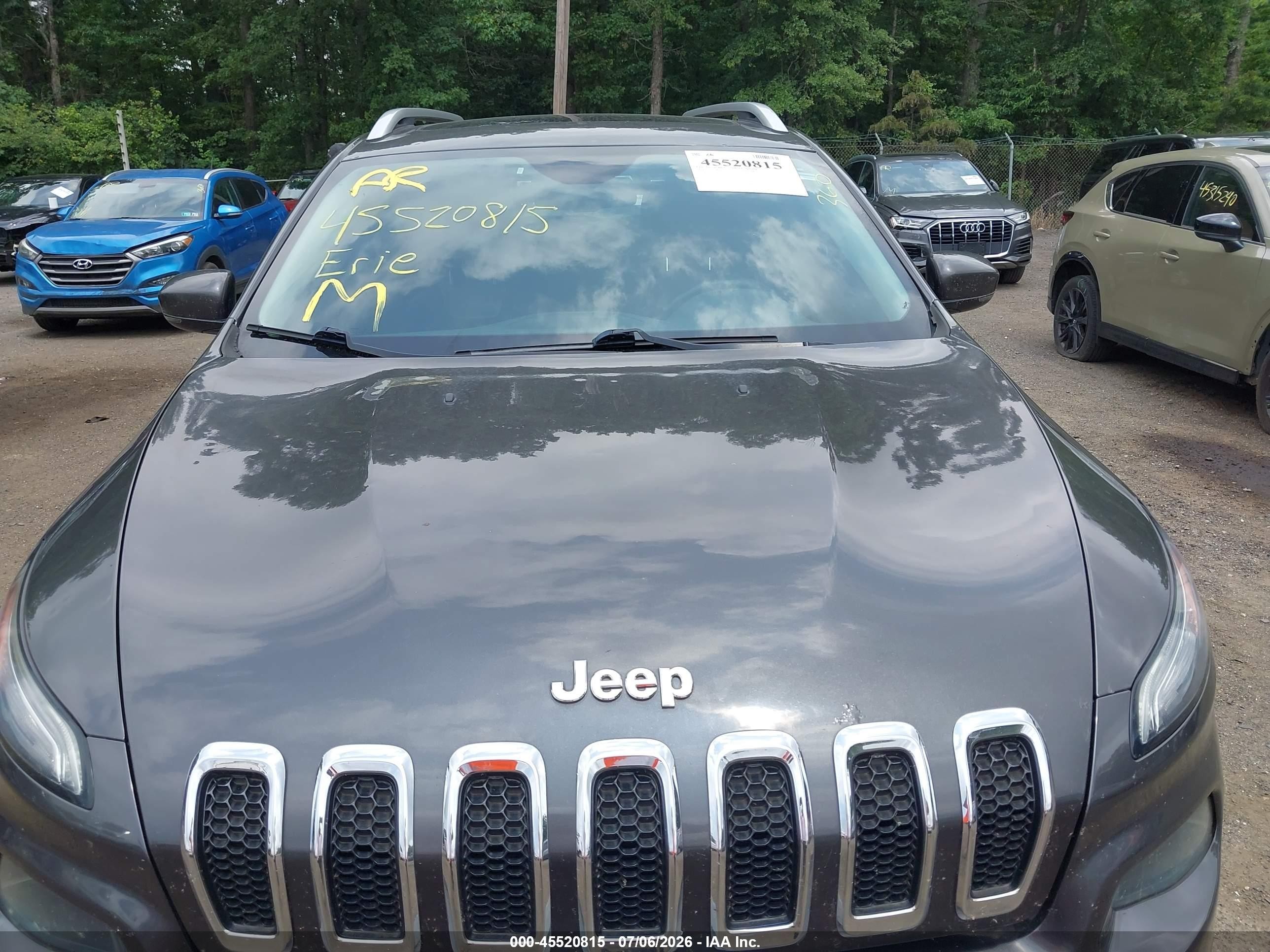 2014 Jeep Cherokee Limited Gray vin: 1C4PJMDS2EW211316