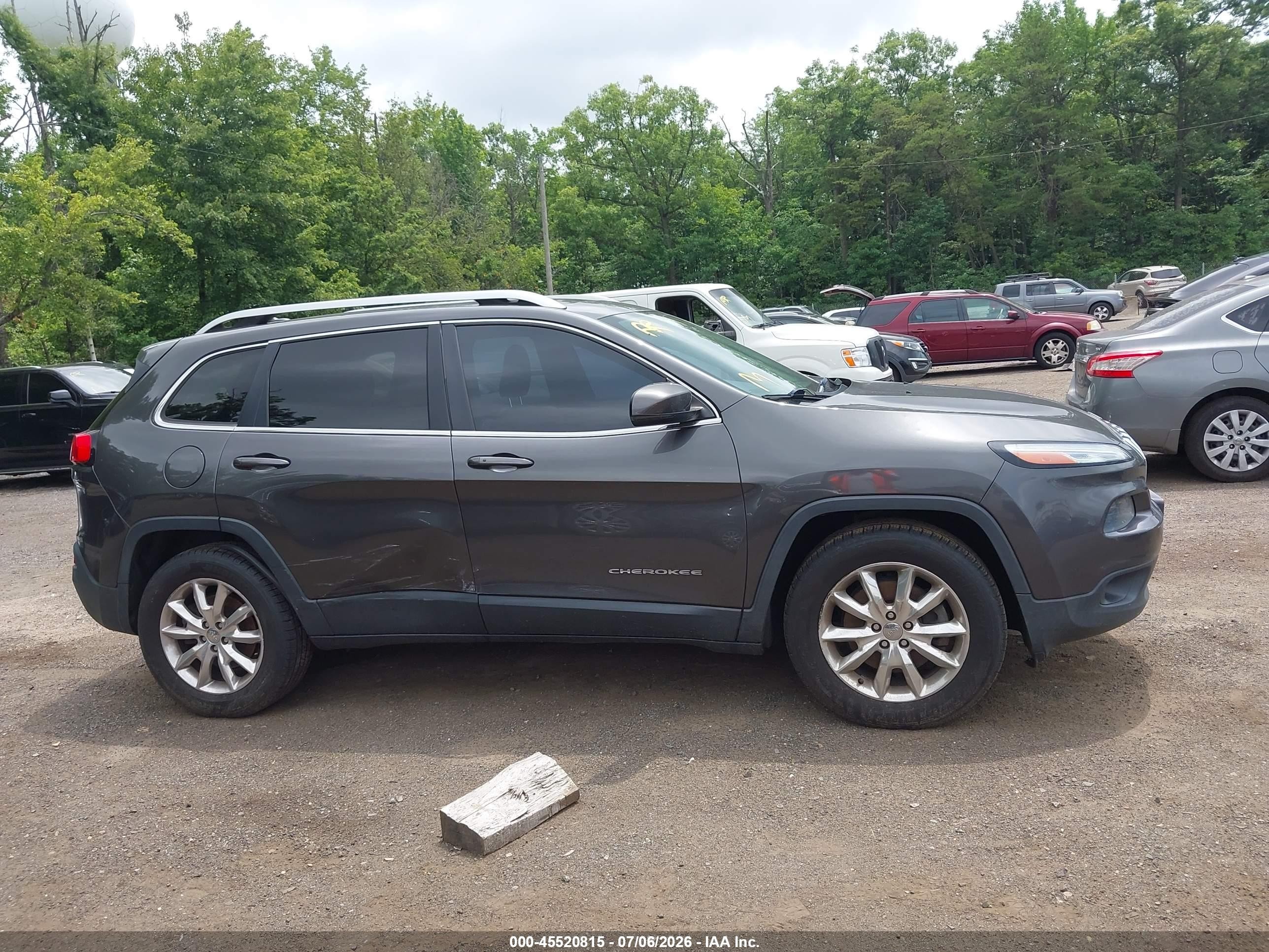 2014 Jeep Cherokee Limited Gray vin: 1C4PJMDS2EW211316