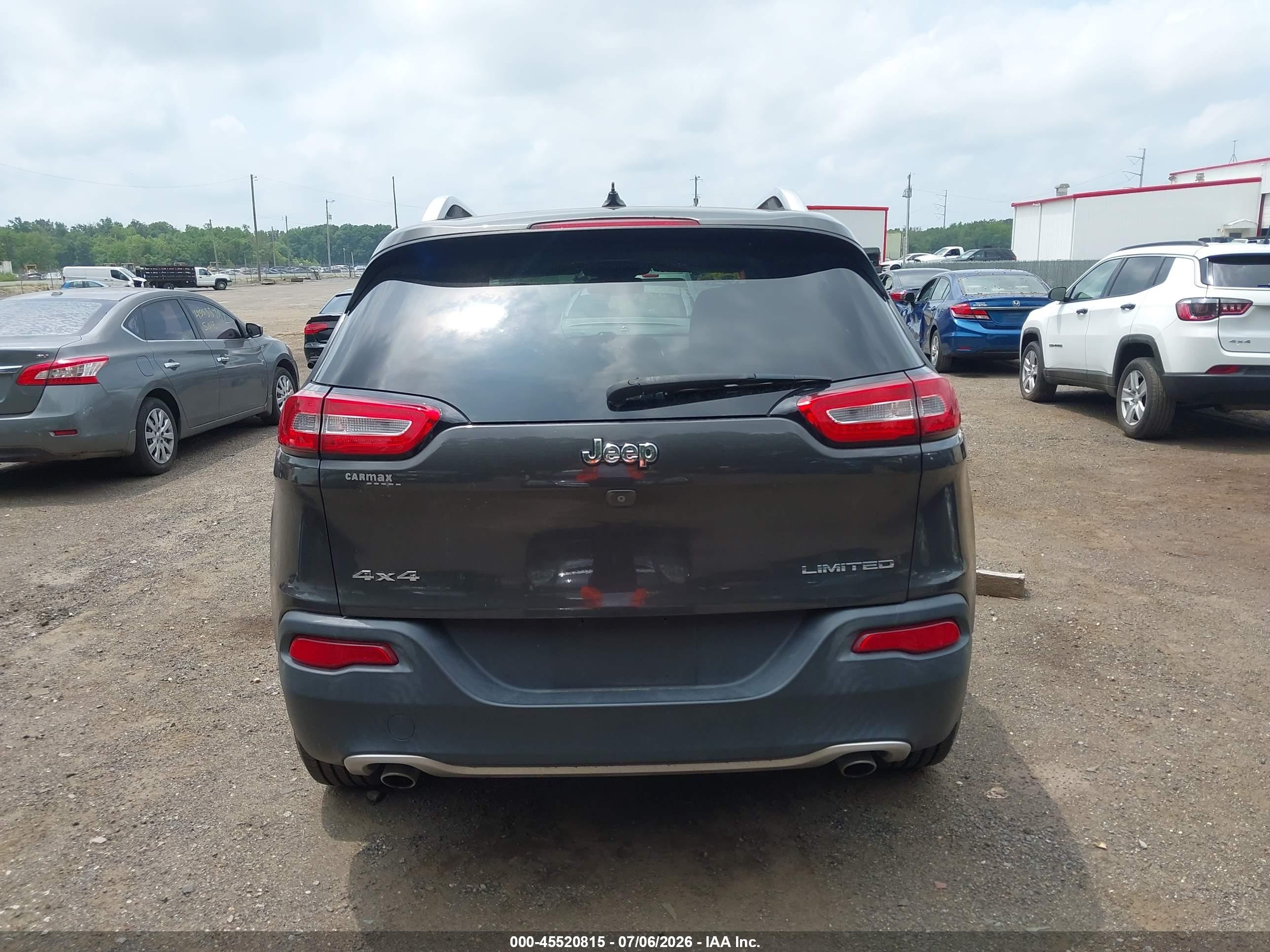 2014 Jeep Cherokee Limited Gray vin: 1C4PJMDS2EW211316