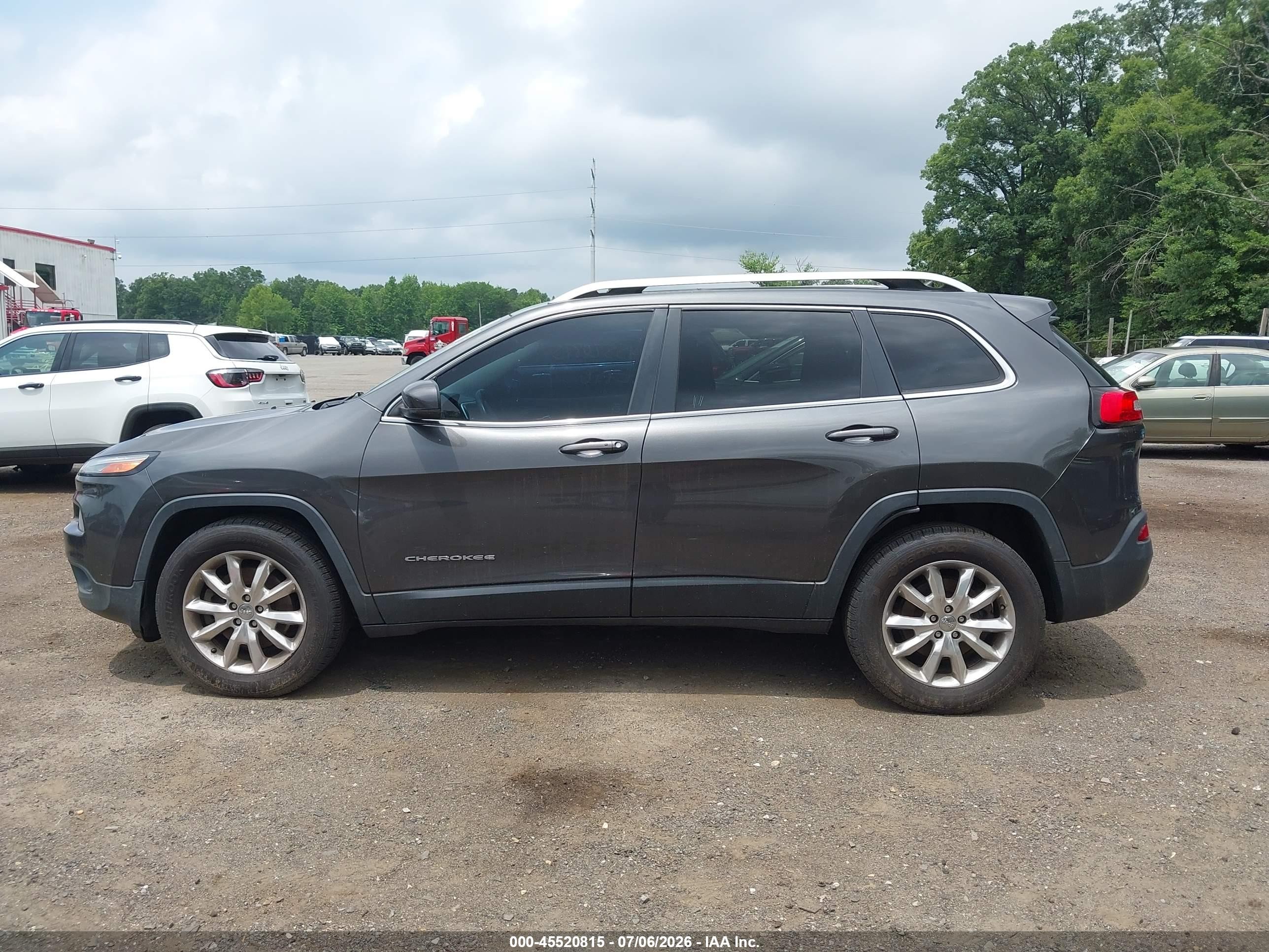 2014 Jeep Cherokee Limited Gray vin: 1C4PJMDS2EW211316