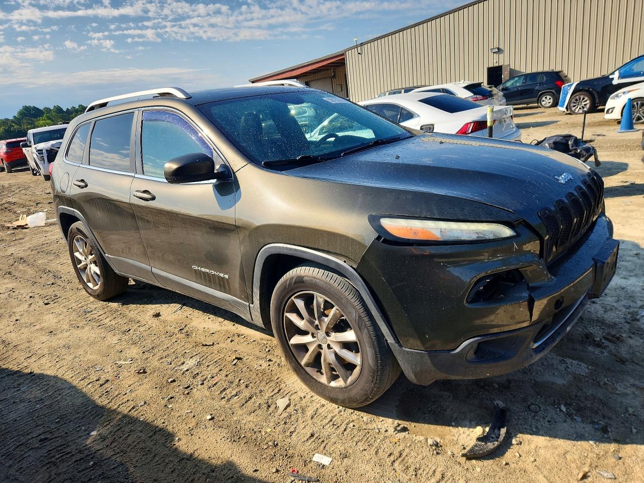 2014 Jeep Cherokee Limited Green vin: 1C4PJMDS2EW242484